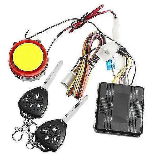 12V Motorcycle Security Alarm System Featuring Vibration Sensor and Remote Control for Enhanced Protection