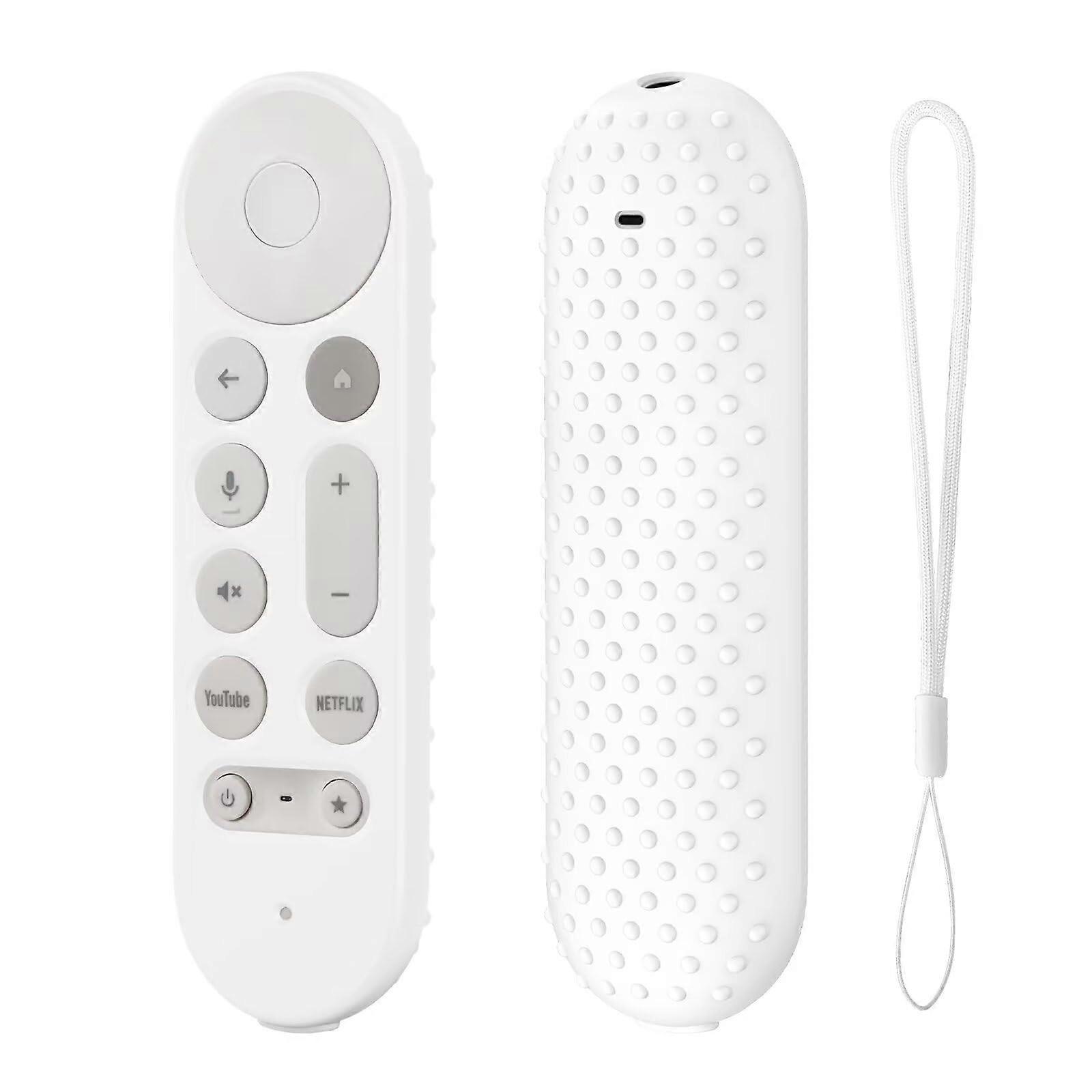 Silicone Anti-Shock Protective Case With Precise Cutouts White for Google TV Streamer 4K 2024