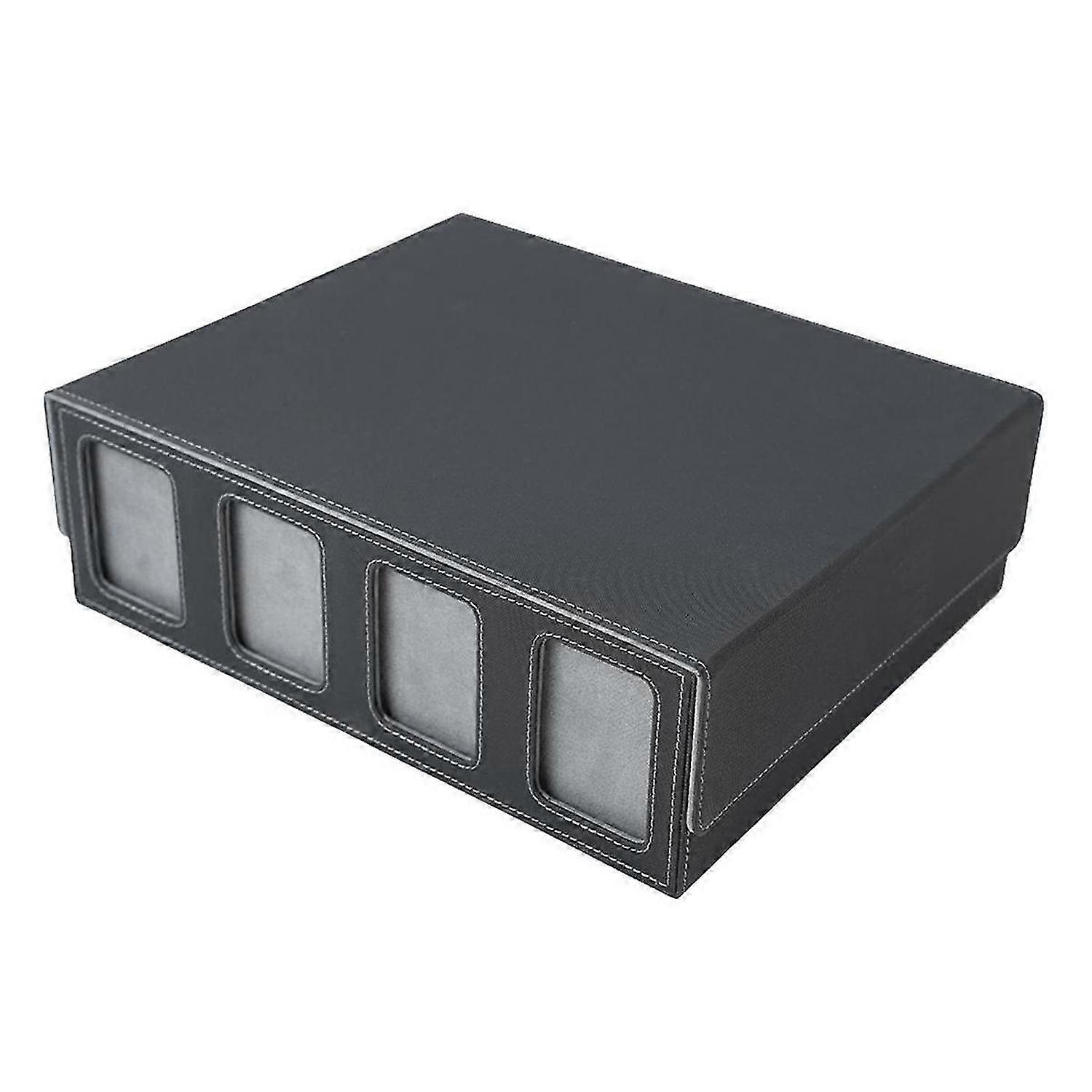 Card Storage Box for Trading Cards with Viewing Window for Magic Game Cards,Card Deck Case Card Holder Blue