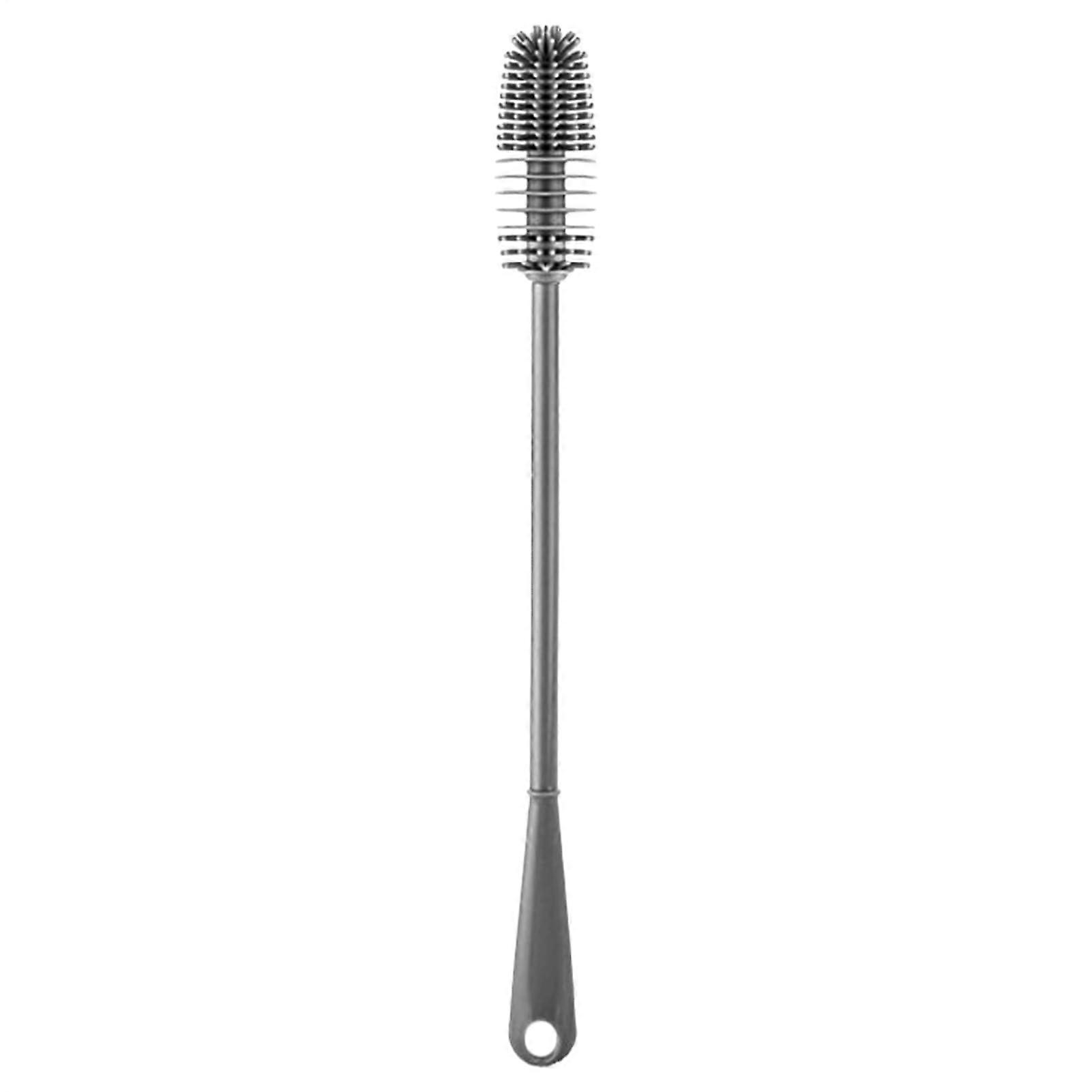 Bottle Cleaning Brush Silicone Scrubber With Long Handle Soft Bristles 12.5 Inch Reusable Baby Bottle Brush