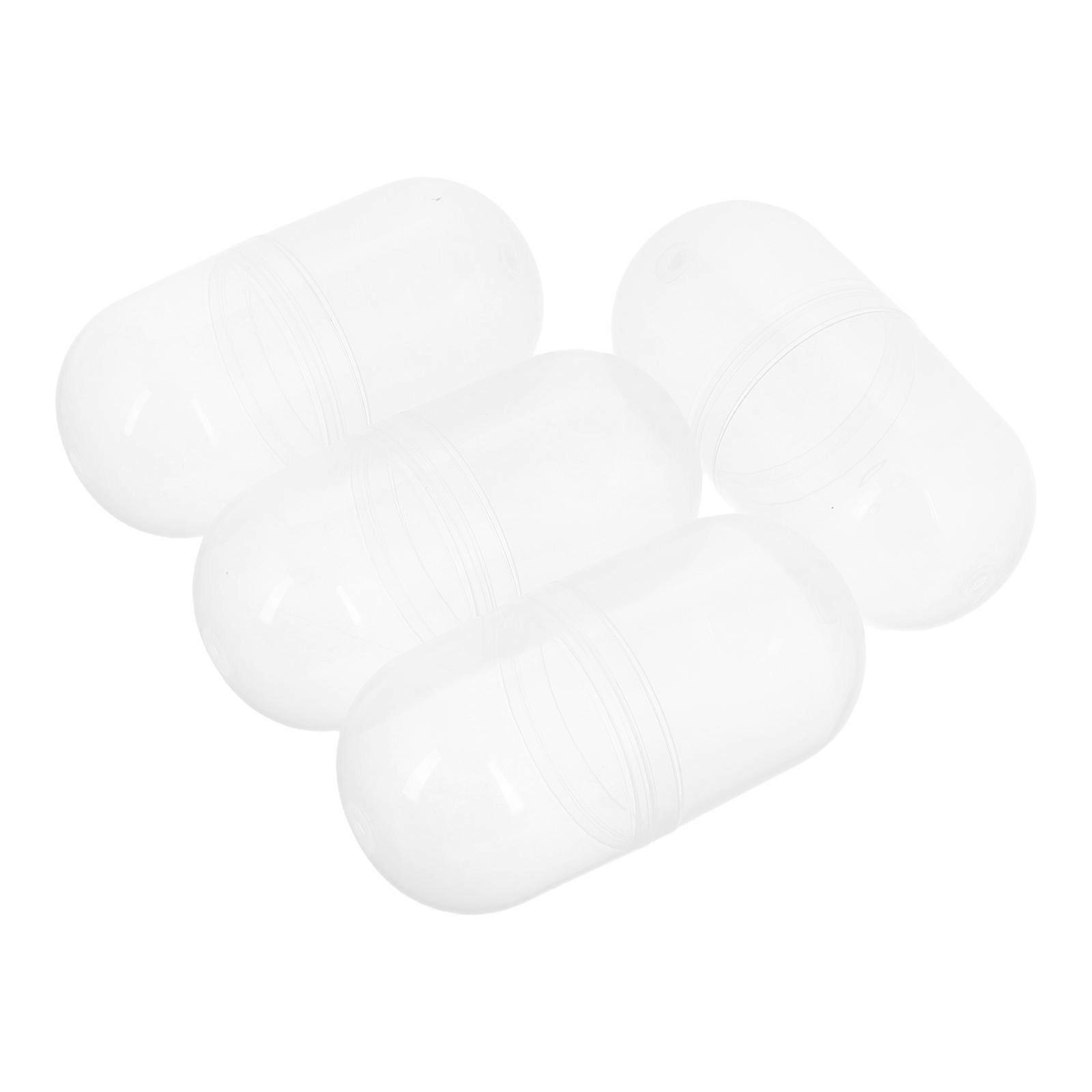 Clear Plastic Fillable for Gumball Machine Toys with 4Pcs Set