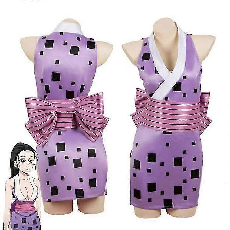 Japanese Anime Hinatsuru Cosplay Costume Uzui Tengen Wife Uniform Halloween Carnival Party Fancy Dress