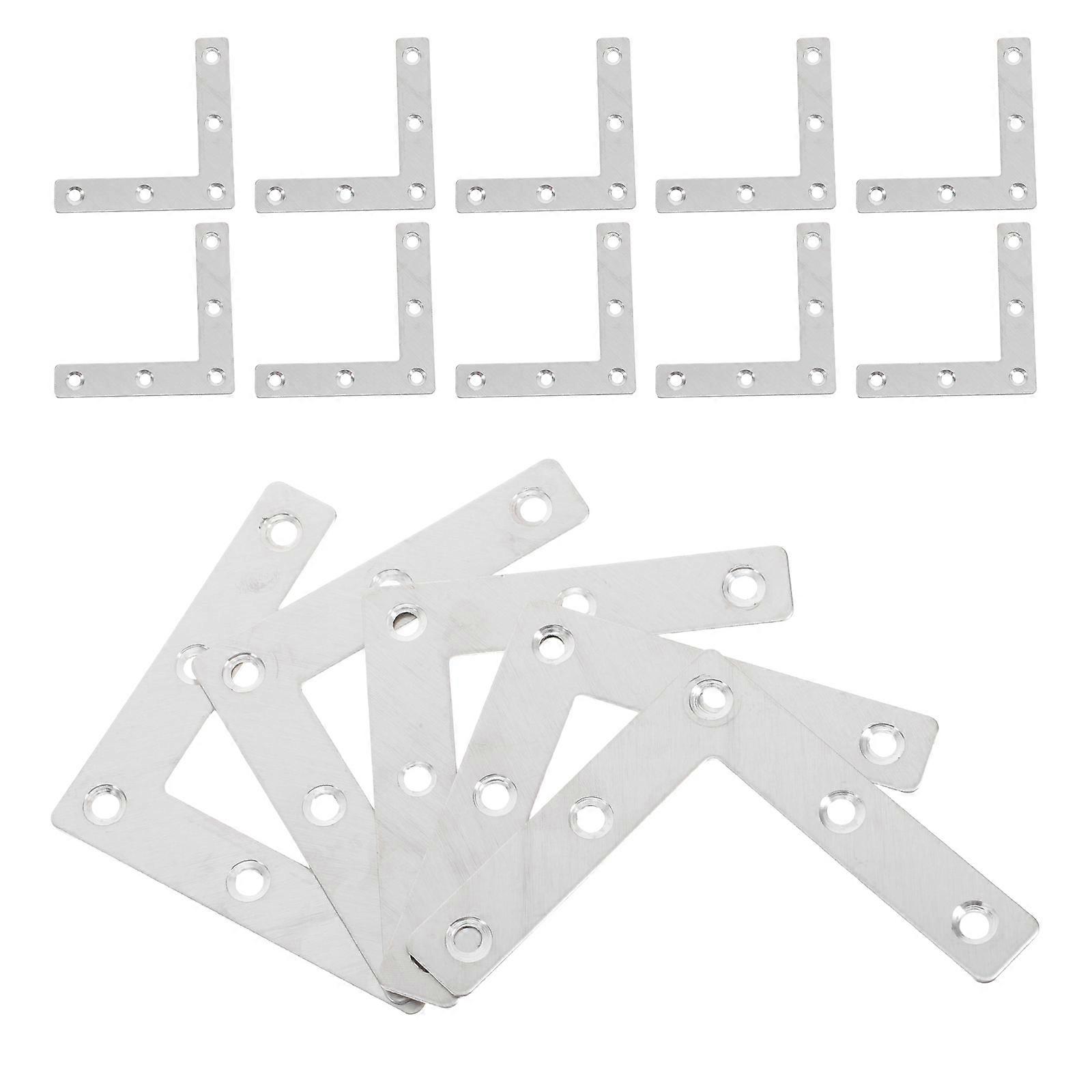 Furniture Brace L-Shaped Metal Bracket Angle Bracket 15Pcs Kit