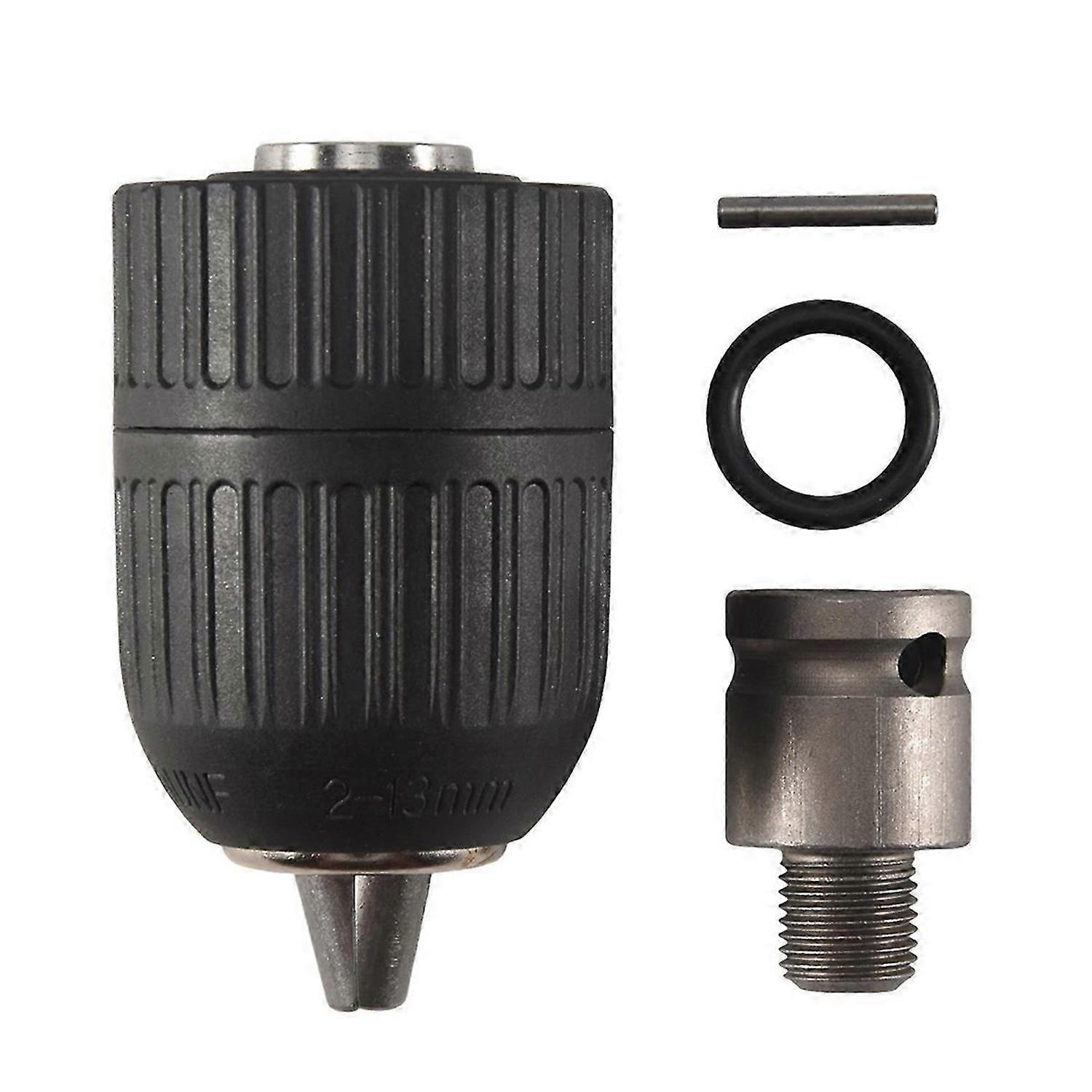 2-13mm 1/2-20UNF with 1/2 Chuck Adaptor Self-Locking Keyless Electric Drill Chuck for Impact Wrench