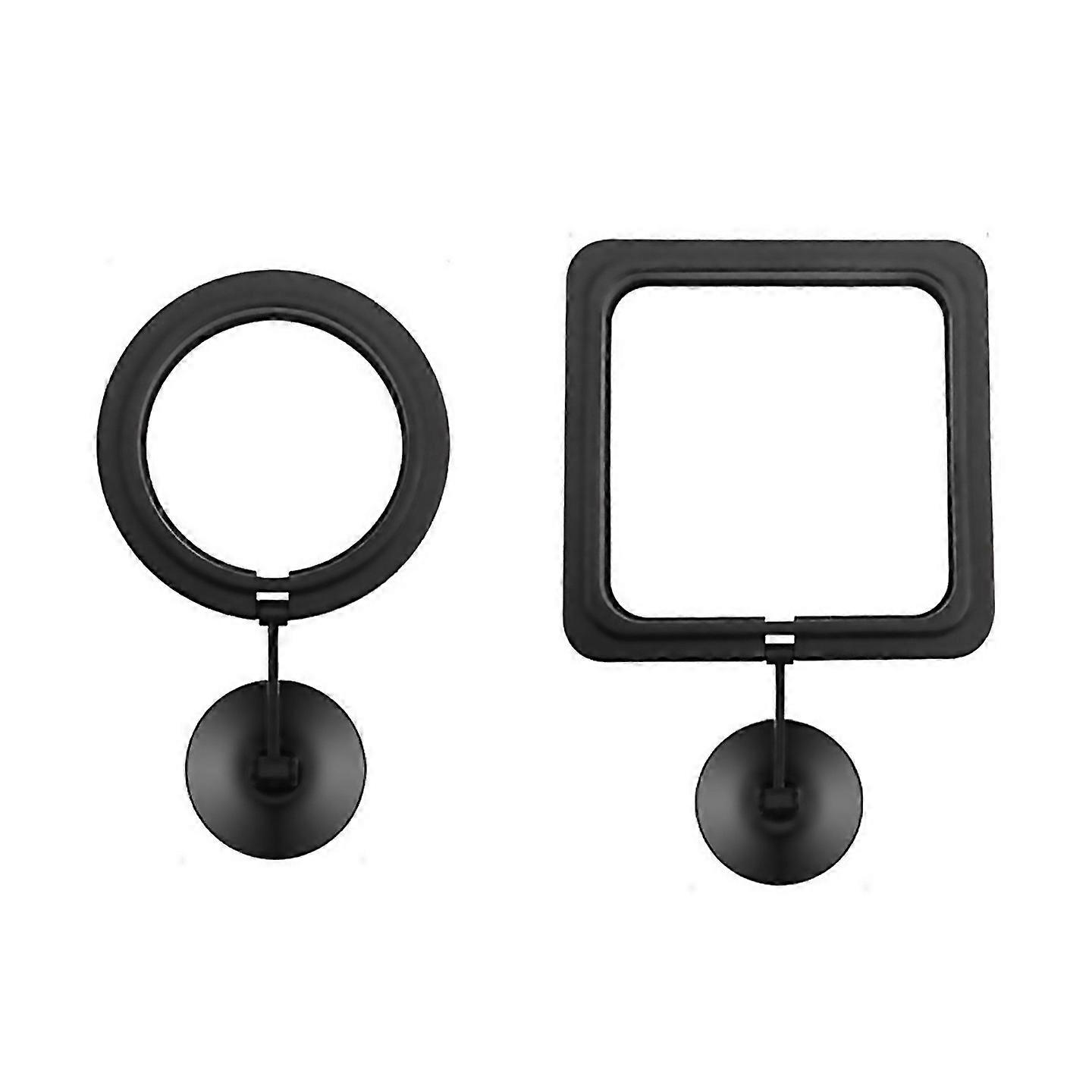 For Fish Feeding Ring Floating Food Feeder Circle With Suction Cup Black