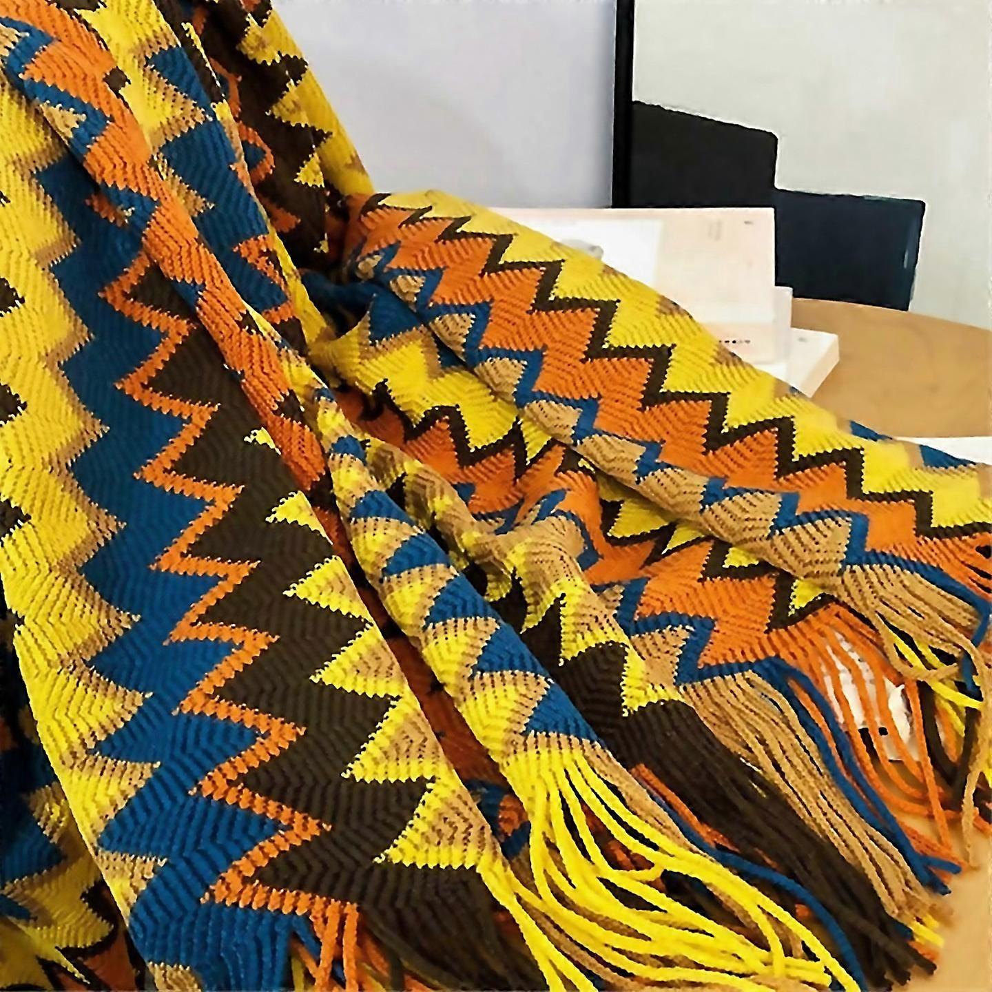 For Knitted Throw Blanketscozy Couch Decorative Throw Blankets130x220cm