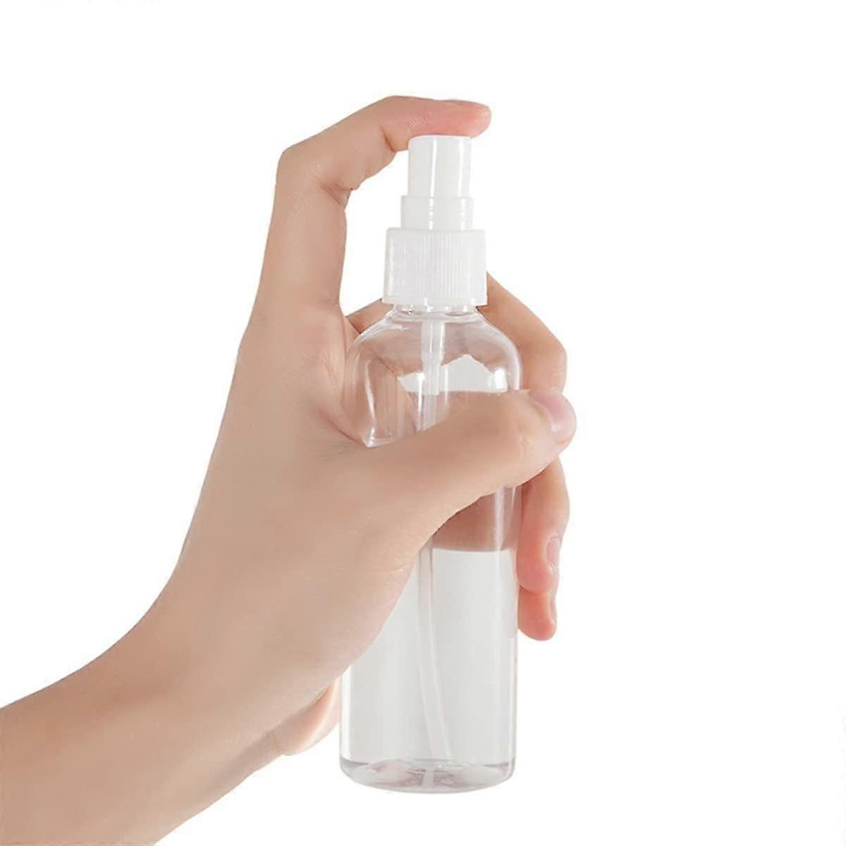10 PCS Spray Bottles 100ML Empty Clear Fine Mist Spray Bottles Small Refillable Spray Liquid Containers Perfume Atomiser Empty Fine Mist Plastic Trave