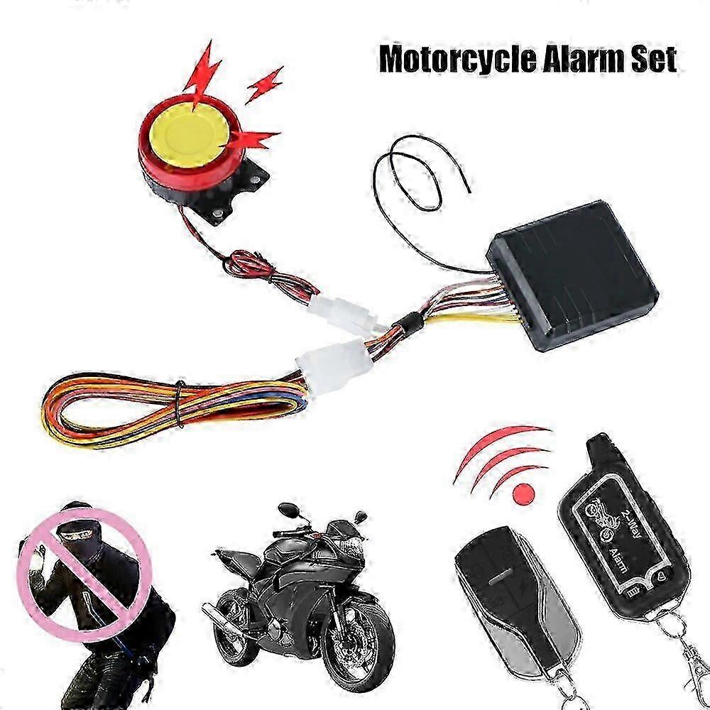 12V 125db Motorcycle Alarm System 2 Way Protection With Remote Controller Electric Bicycle Motorbike Security Warning Alert Set 2025