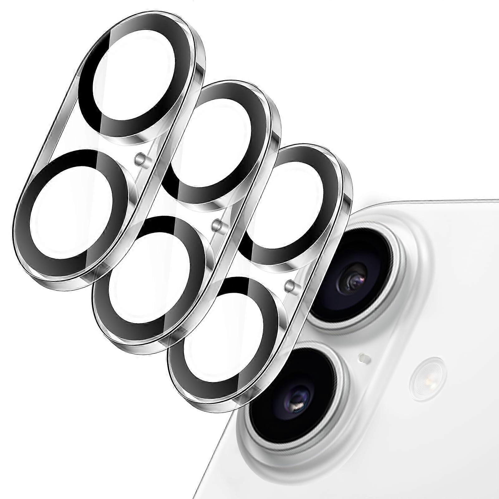 Camera Lens Protector compatible with iPhone 17 6.3-Inch, 9H Tempered Glass, Anti-Scratch, Case Friendly, Does Not Affect Night Shots, HD Clear,
