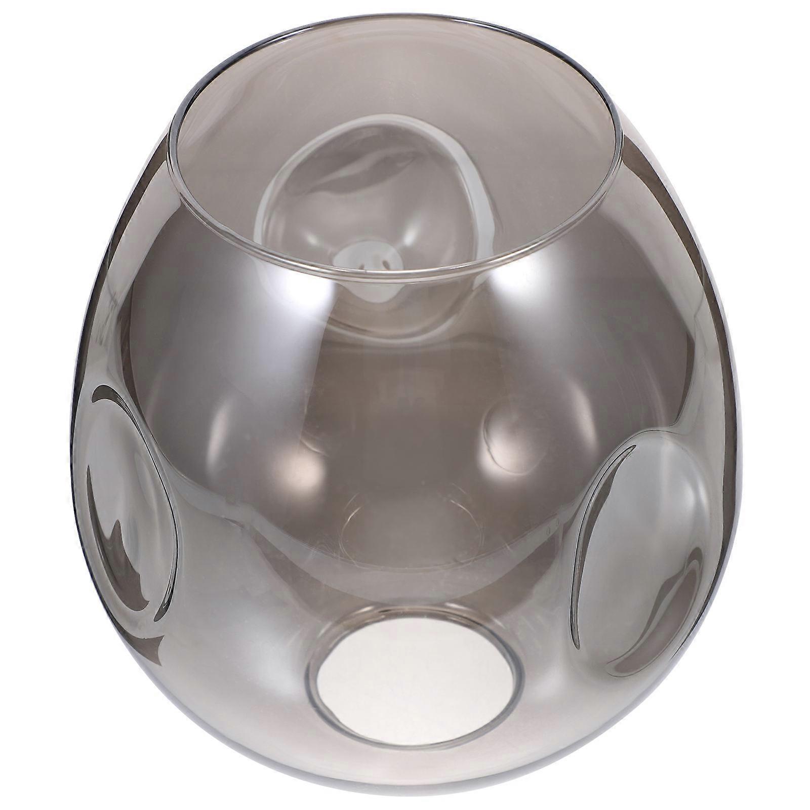 Dark Grey Pendant Light Shade for Home Use Glass Lampshade 2Pcs Set