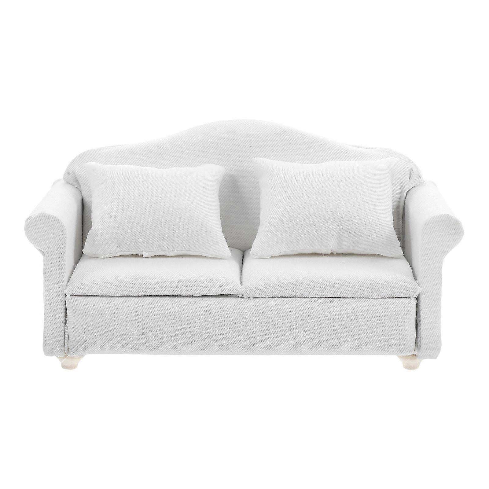 Mini Sofa Figurine Decorative Tiny Sofa Model for Decor 3Pcs Collection