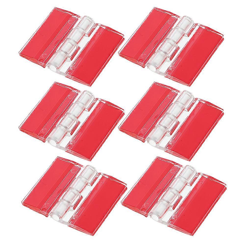 Transparent Hinges Small Hinges for Crafts Acrylic Self Adhesive 12Pcs