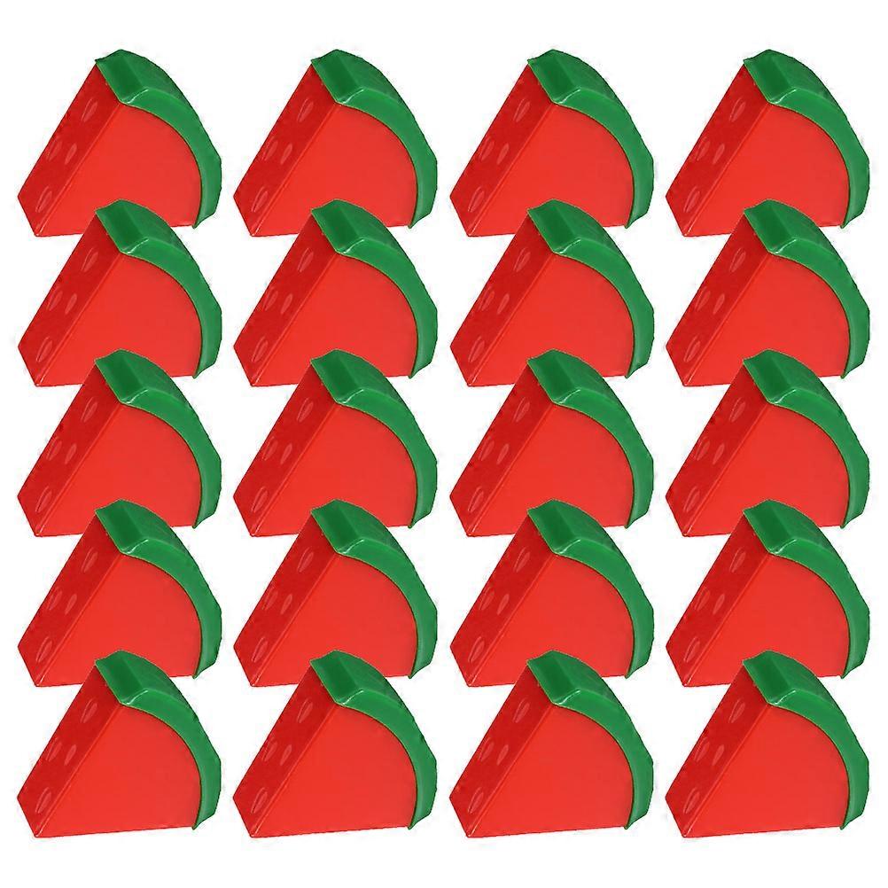 Mini Watermelon Candy Box for Party Use 20Pcs Red Plastic Wedding Boxes