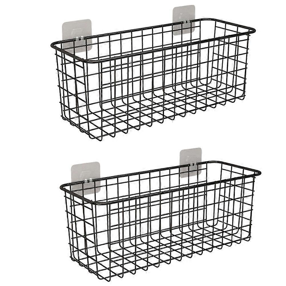 Iron Storage Bracket Kitchen Organizer and Storage for Living Room Open Design Practical 2Pcs