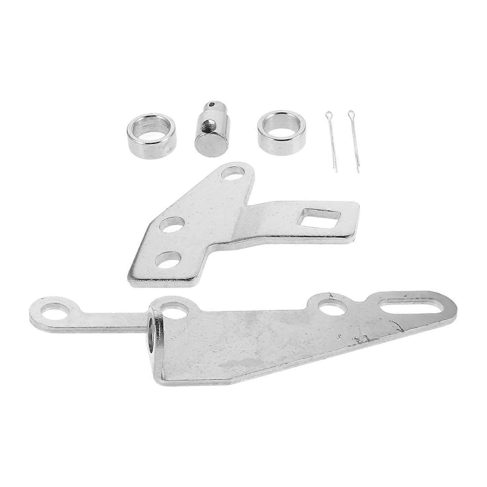 Car Shift Lever Bracket Set for Vehicle Fitting 3Sets Silver Iron Material