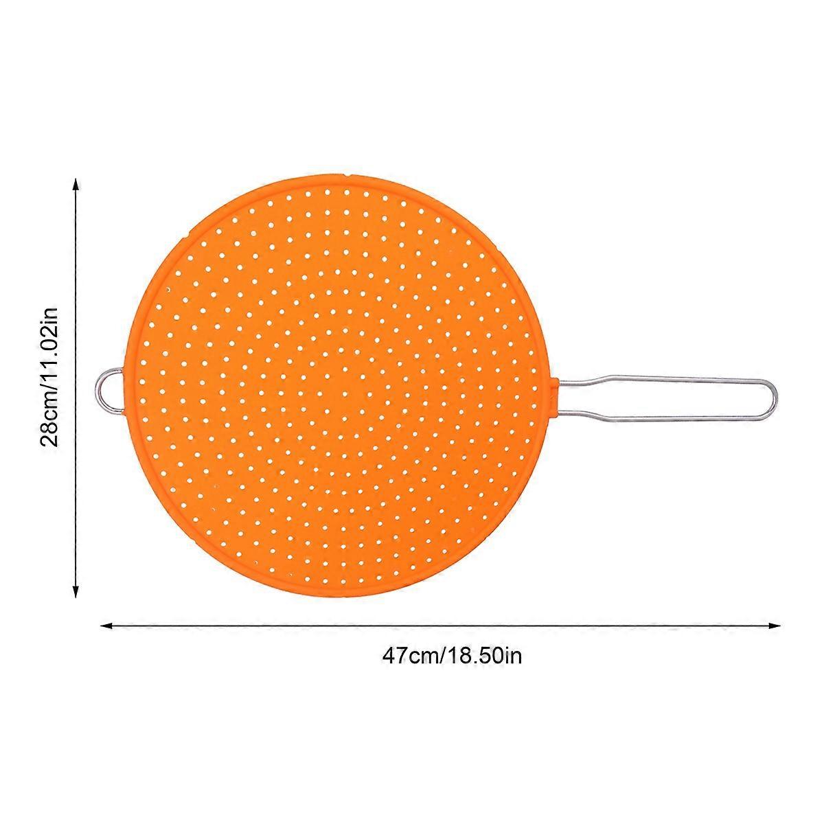 Silicone Oil Splatter Guard for Cooking Use with Orange Color
