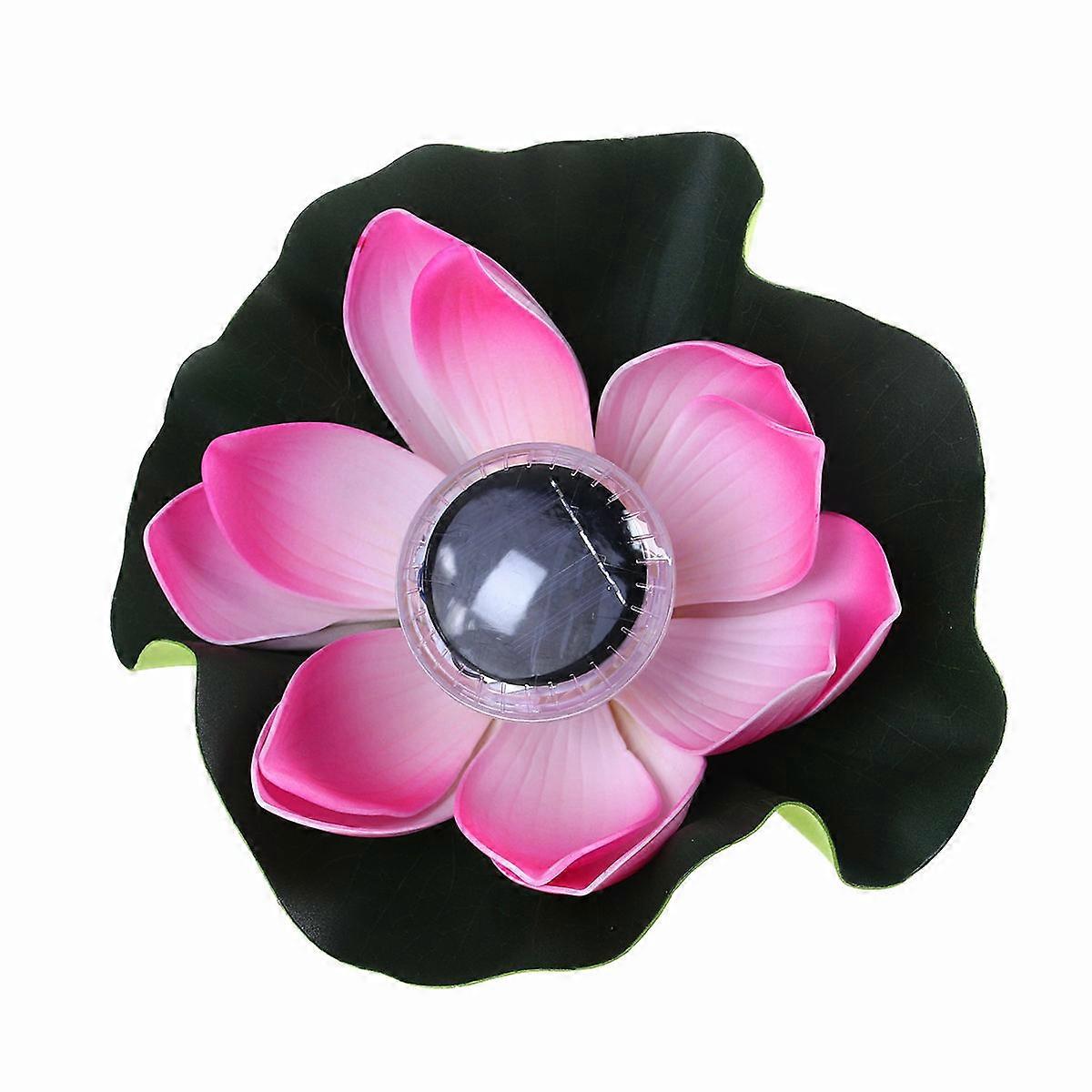 Solar Powered Floating Lotus Flowers LED for Lighting and Decoration Outdoor