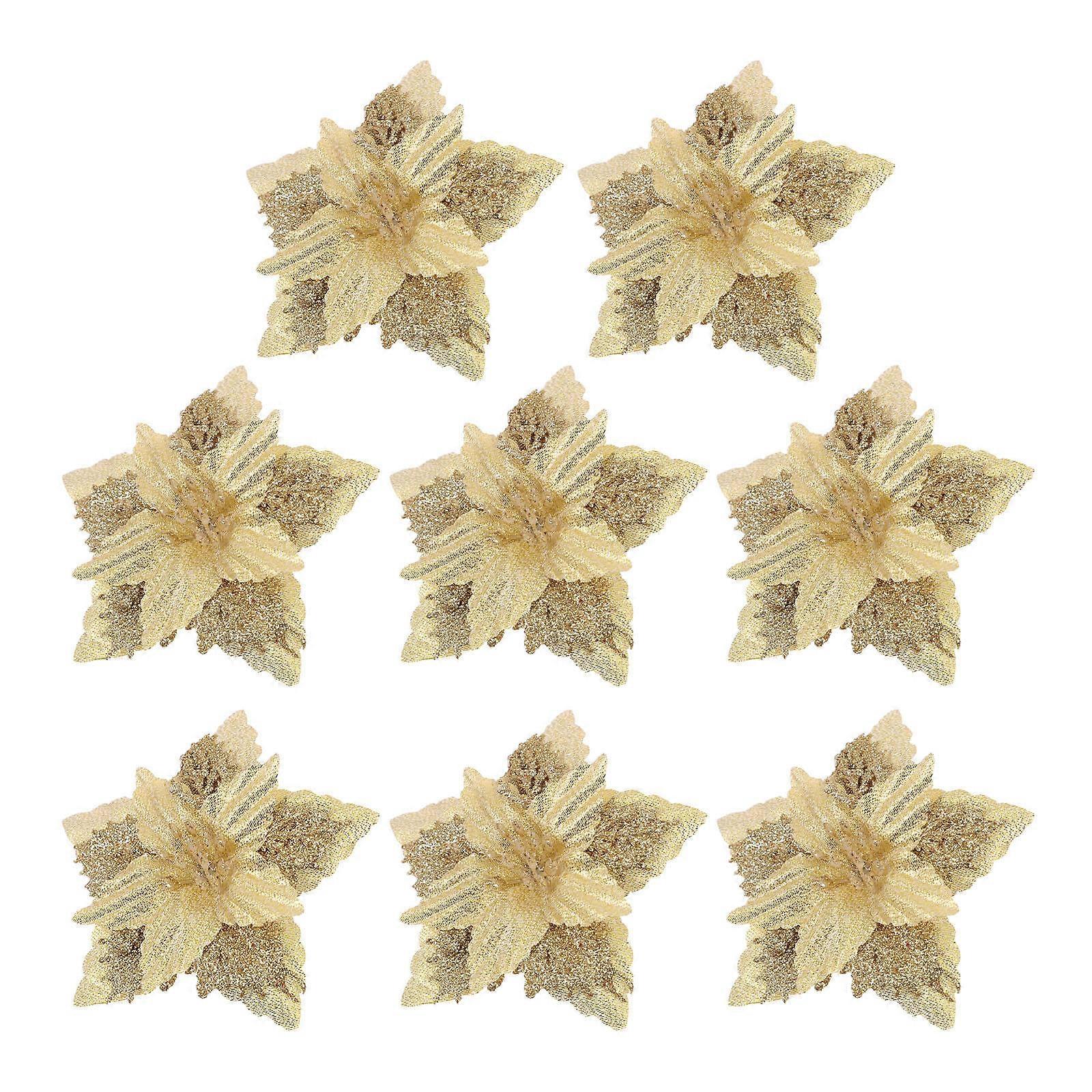 Artificial Xmas Flower Decoration for Christmas 24Pcs Party Props