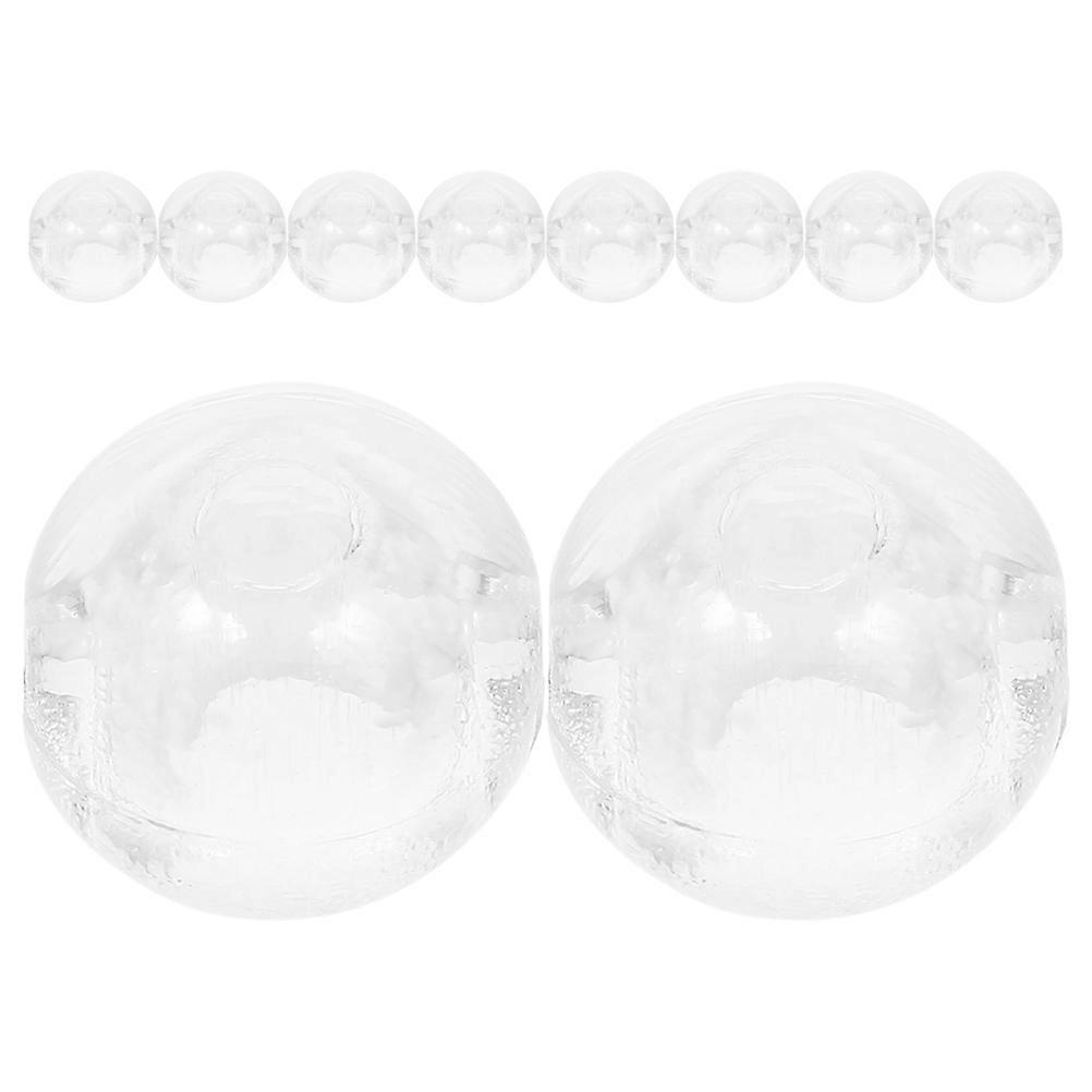 Fermacavo a cricchetto con perline trasparenti per tende verticali, 10 pezzi di ricambio