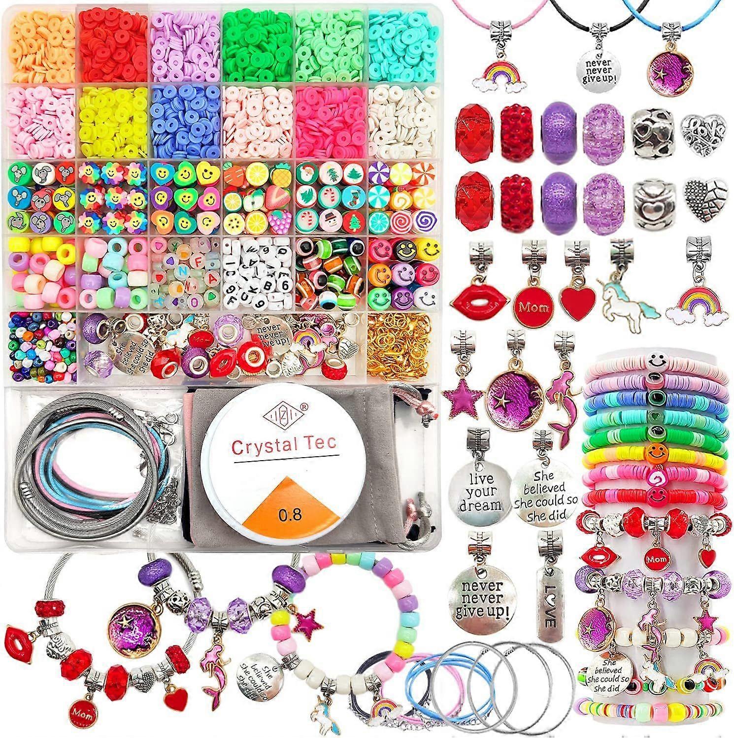 Kit for Making Bracelets with Luminous Beads, Christmas Gift #02