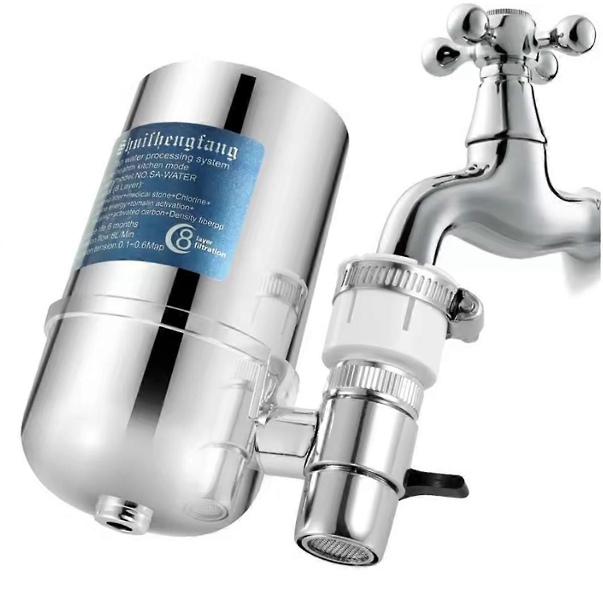 Water Filter Faucet Mount Water Filtration System, Reduce Chlorine