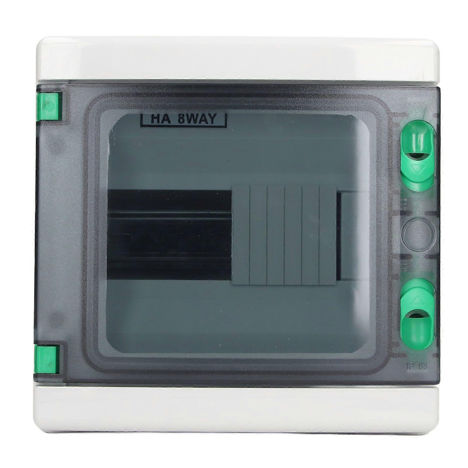 Distribution Protection Box 8 Way IP65 Waterproof DIN Rail Mounting Circuit Breaker Box for Outdoor Indoor