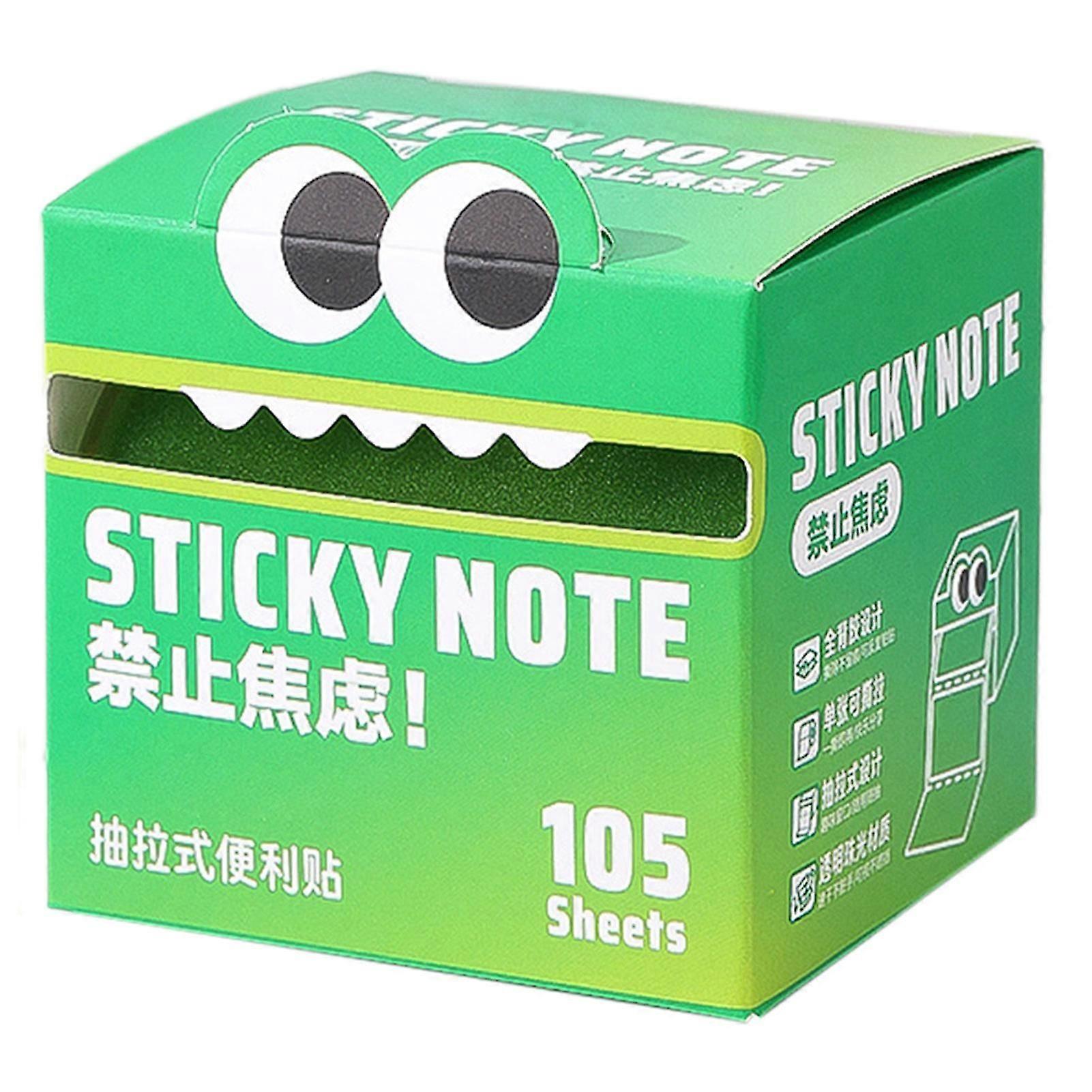 Cute Monster-Pattern Sticky Notes for Students, Waterproof Memo Stickers, Multi-Purpose Reminders for Office, School & Home Use