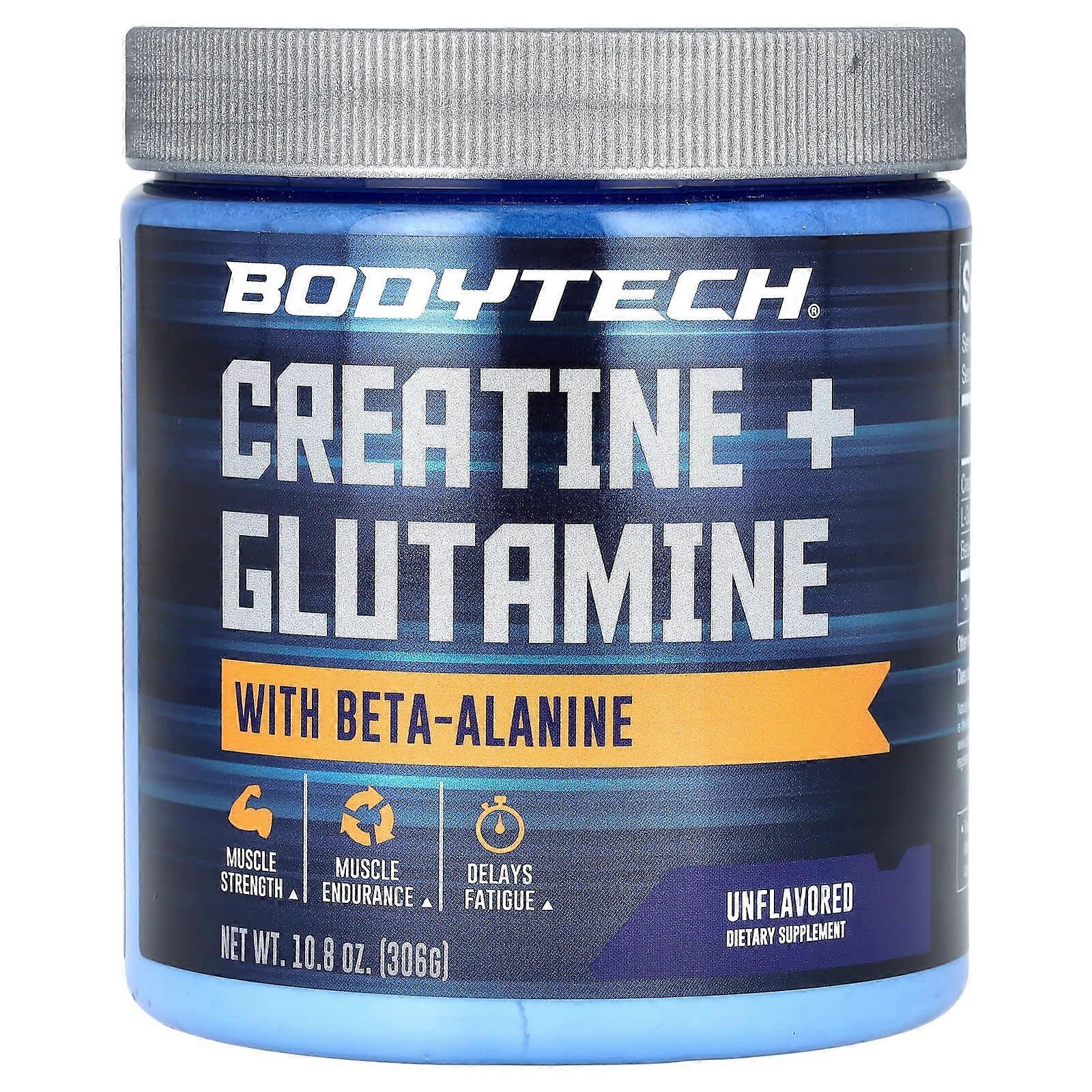 Creatine + Glutamine With Beta-Alanine, Unflavored, 10.8 oz (306 g)