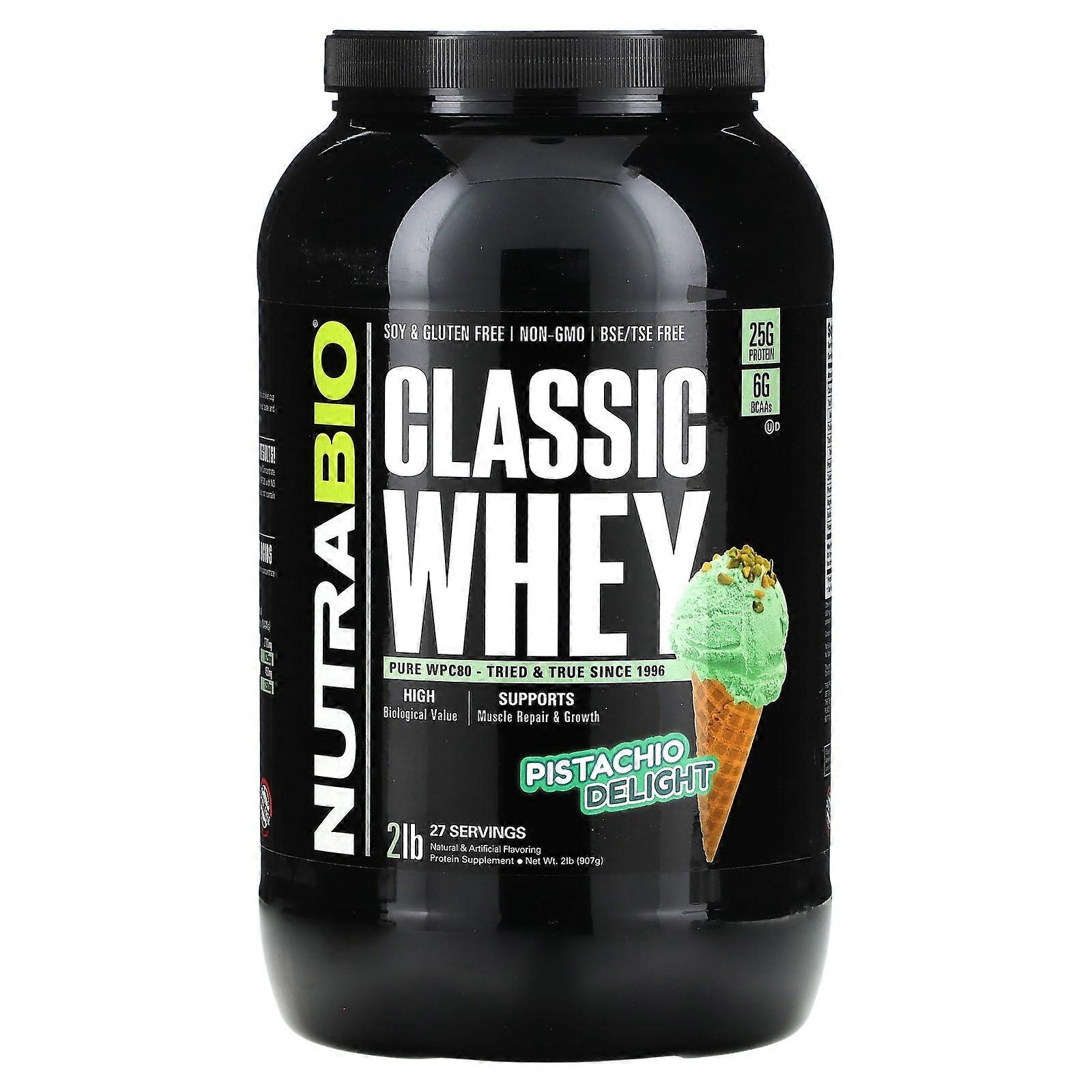 Classic Whey Protein, Pistachio Delight, 2 lb (907 g)
