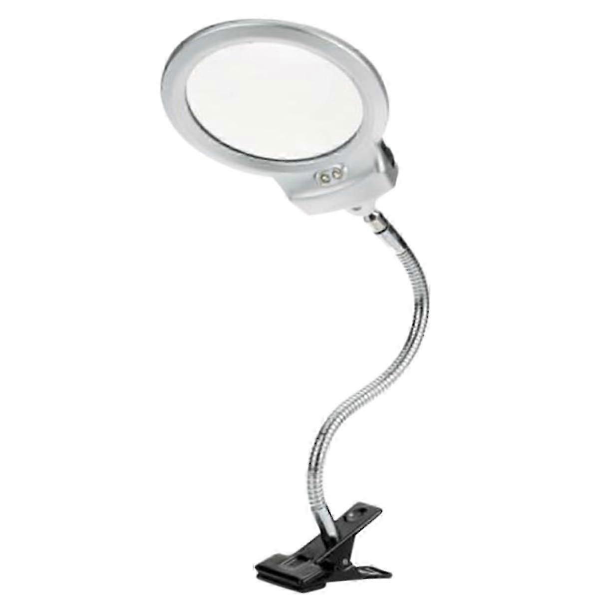 26-27 Clampable LED Reading Magnifier with Lighting Foldable Table Lamp