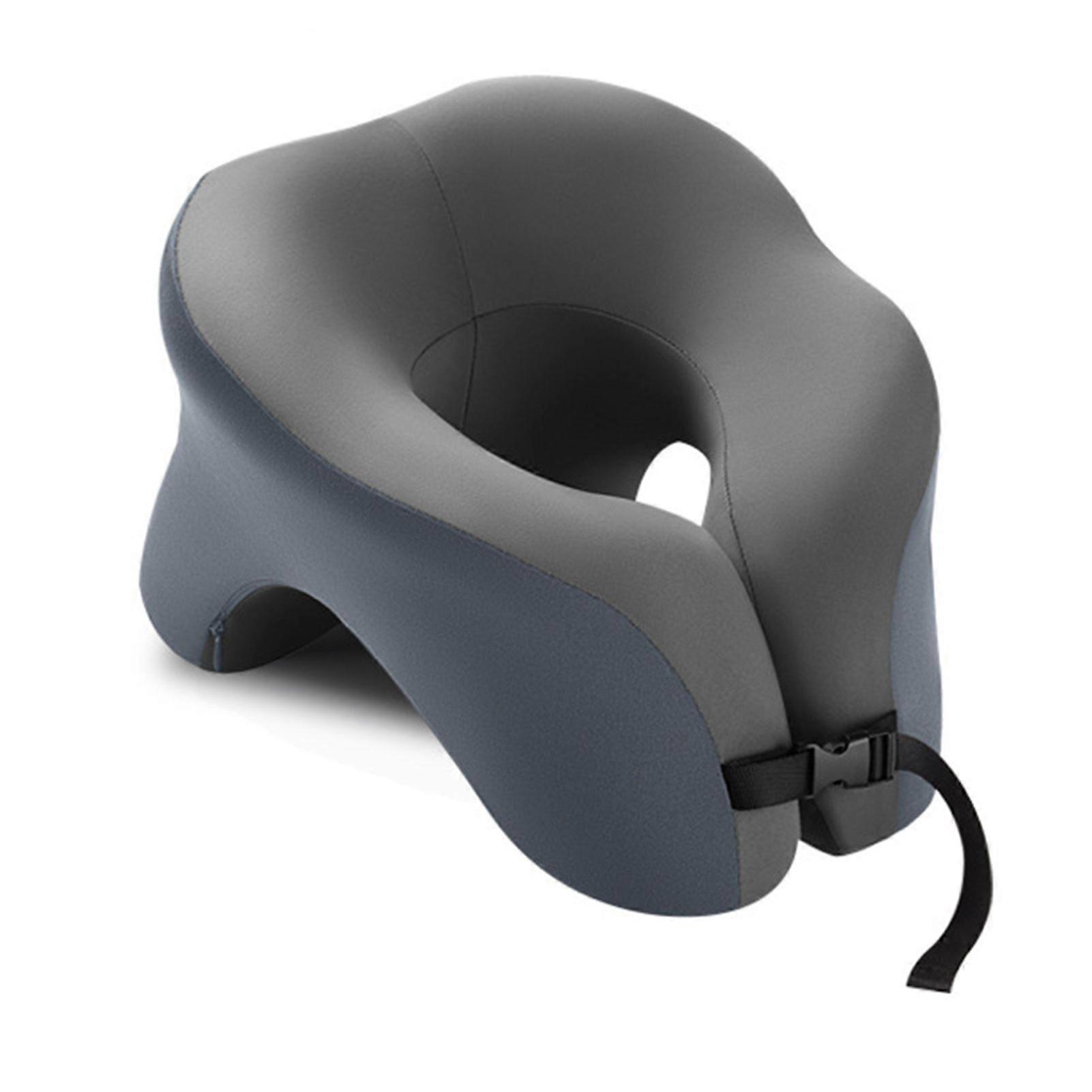 Jikaixiang U-Shaped Neck Pillow Ergonomic Memory Foam Pillow Neck Cushion with 360 Degree Support for Travel Office Car Sleeping