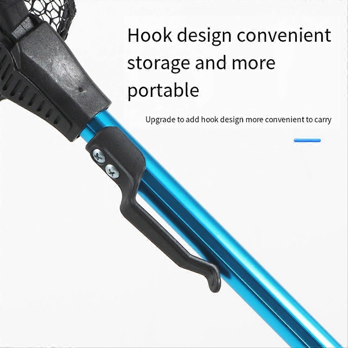 75-90cm Folding Fishing Brail Net Telescopic Fishing Landing Net Red