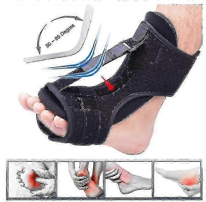 Adjustable Plantar Fasciitis Night Splint Foot Drop Orthotic Stabilizer Support