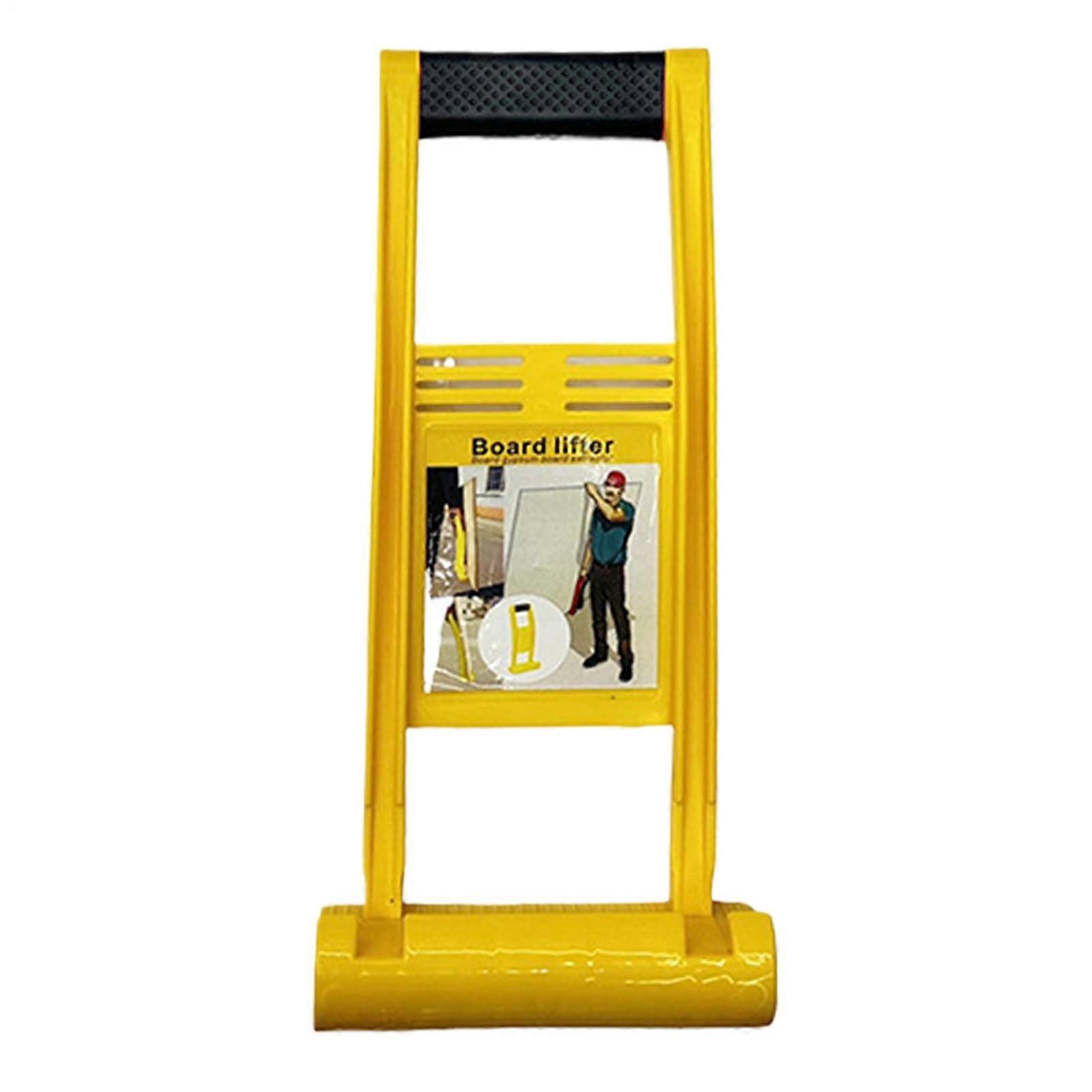 Board Lifting MultiPurpose Wood Board Lifter With Carrying Handle, Drywall Carrier Tool, Heavy Duty Panel Mover Yellow