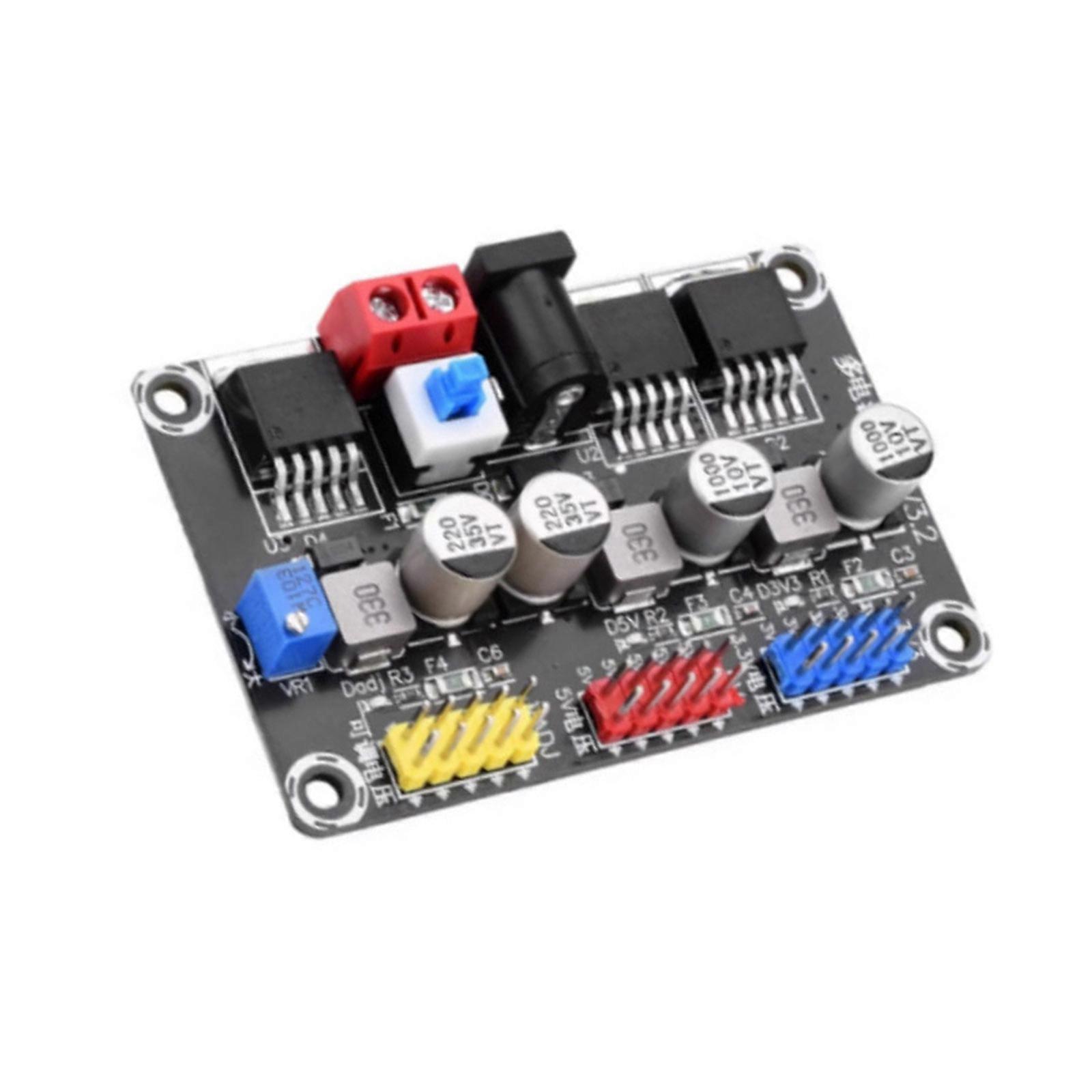 LM2596 Adjustable Step Down Converters Module 3.3V 5V Output With Selfs Recovery Fuses For Electronics Projects Multicolor