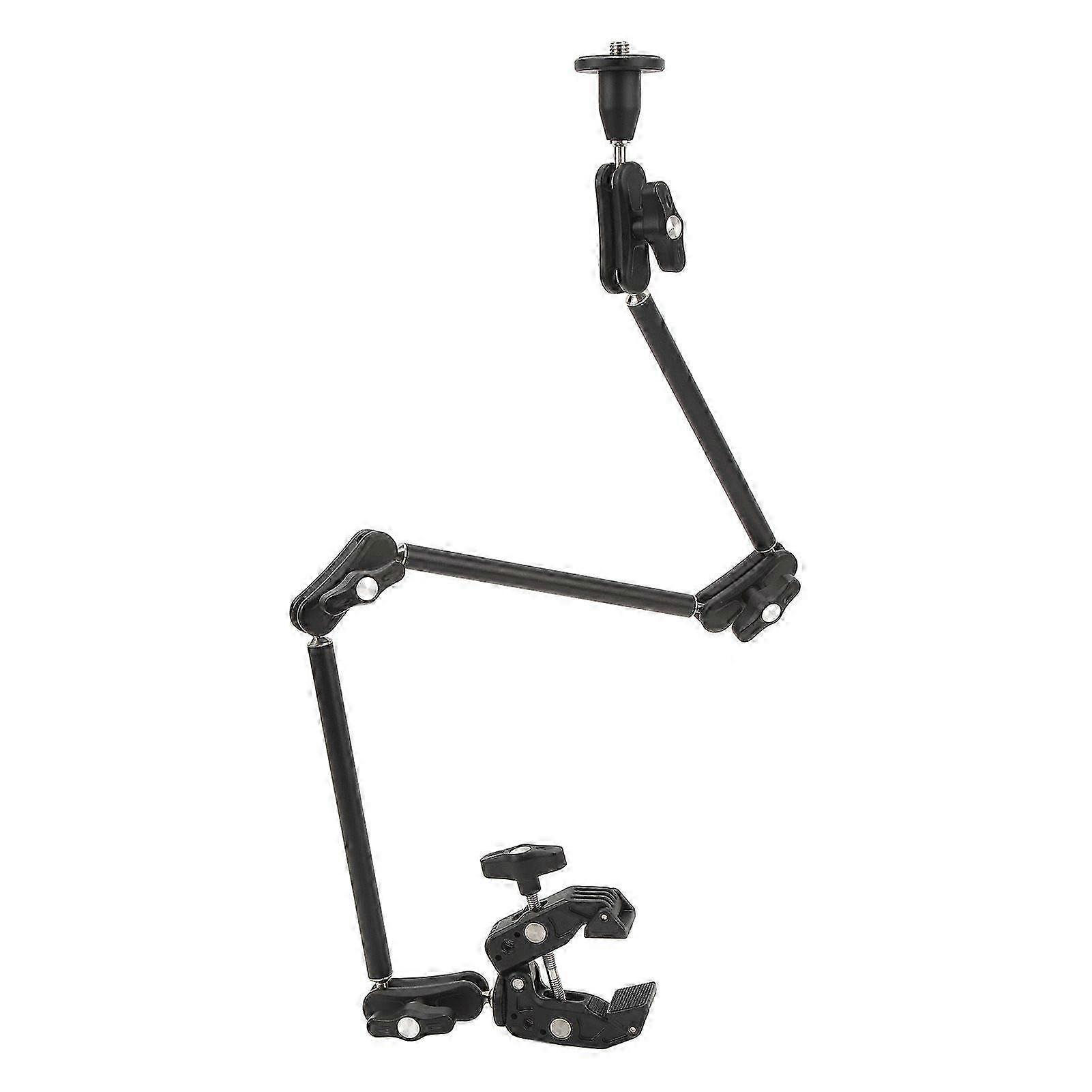 Adjustable Articulating Friction Arm Super Clamp with 1/4 Inch 3/8 Inch Thread for SLR Cameras