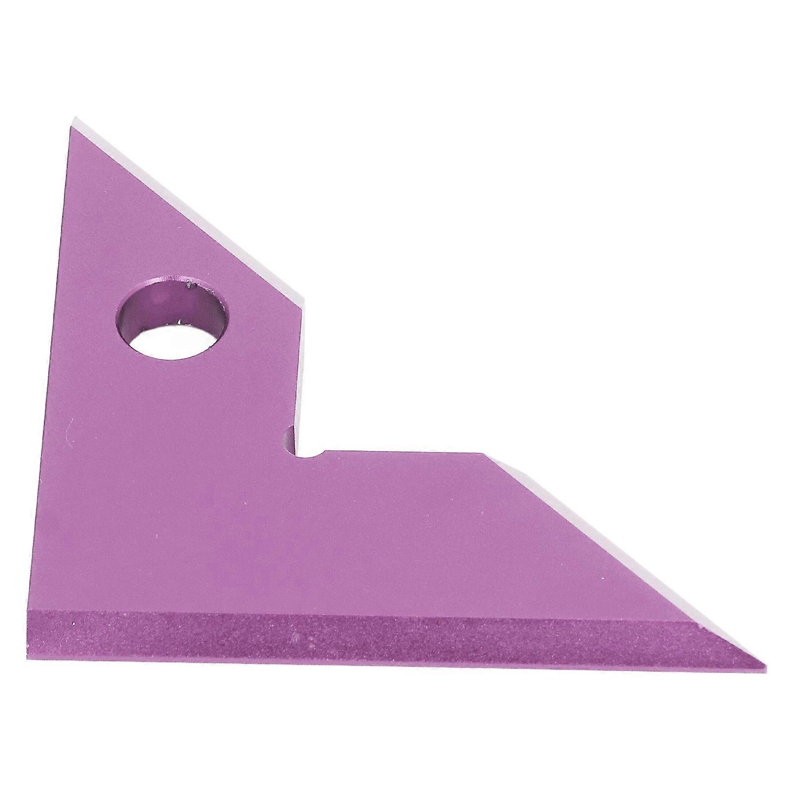 Woodworking Square 45 90 Degree Precise Positioning Aluminum Alloy Triangular Ruler Saw Table Angle Measuring Tool Purple