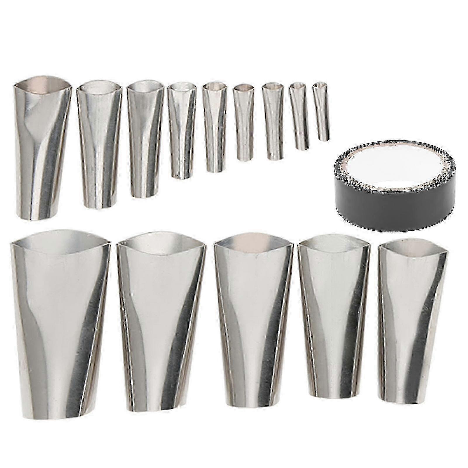 15Pcs Stainless Steel Caulk Nozzle Set Reusable Corrosion Resistant Applicator Tool