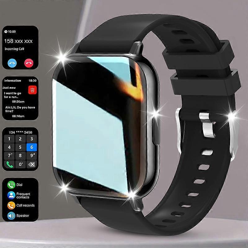 1.81" HD Display Smart Watch – Wireless Calls, Custom Wallpapers, Android/iOS Compatible. Fitness, Alerts, Music Control. Stylish for All!