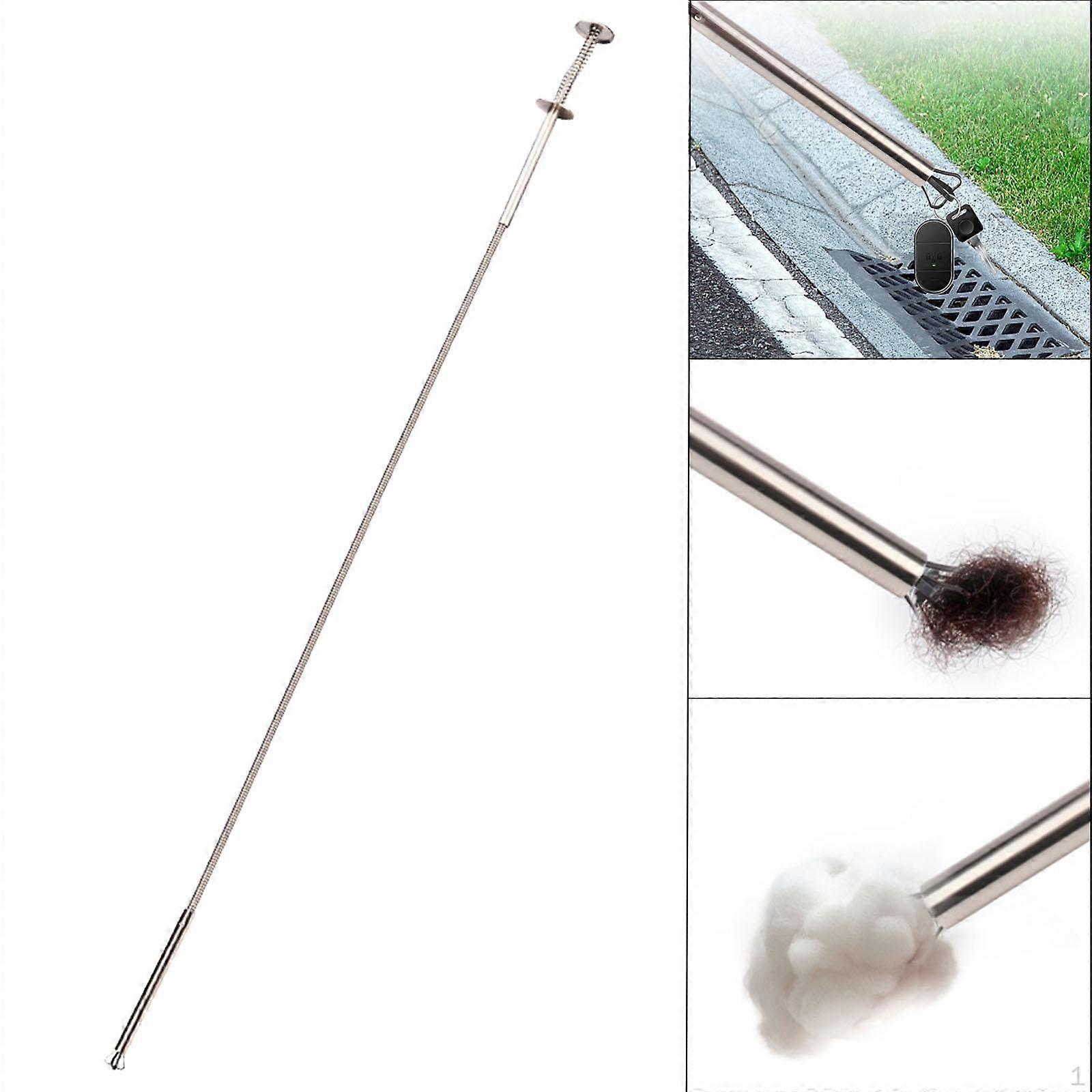 Stainless Steel Drain Unblocker Snake with Claws Pick up Tool Drains Opener Cleaning for