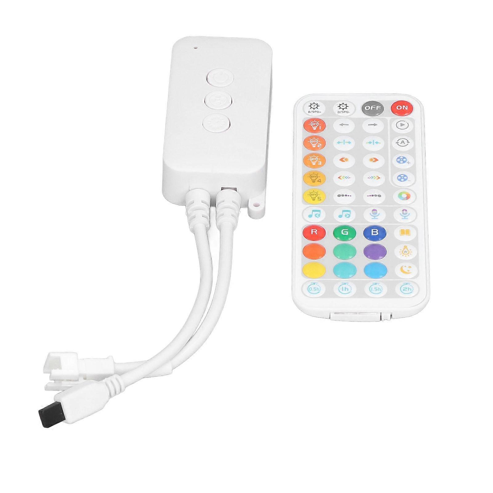 LED Controller with 44 Keys Remote Control Bluetooth Wireless Music Controller Strip Light