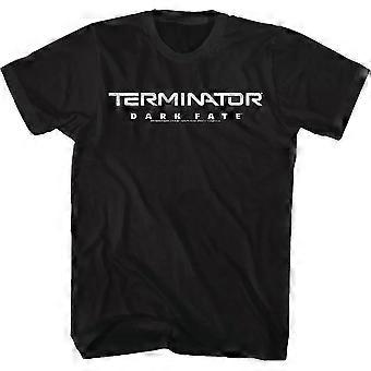 Terminator Dark Fate T-shirt med sliten logotyp Rockinstone
