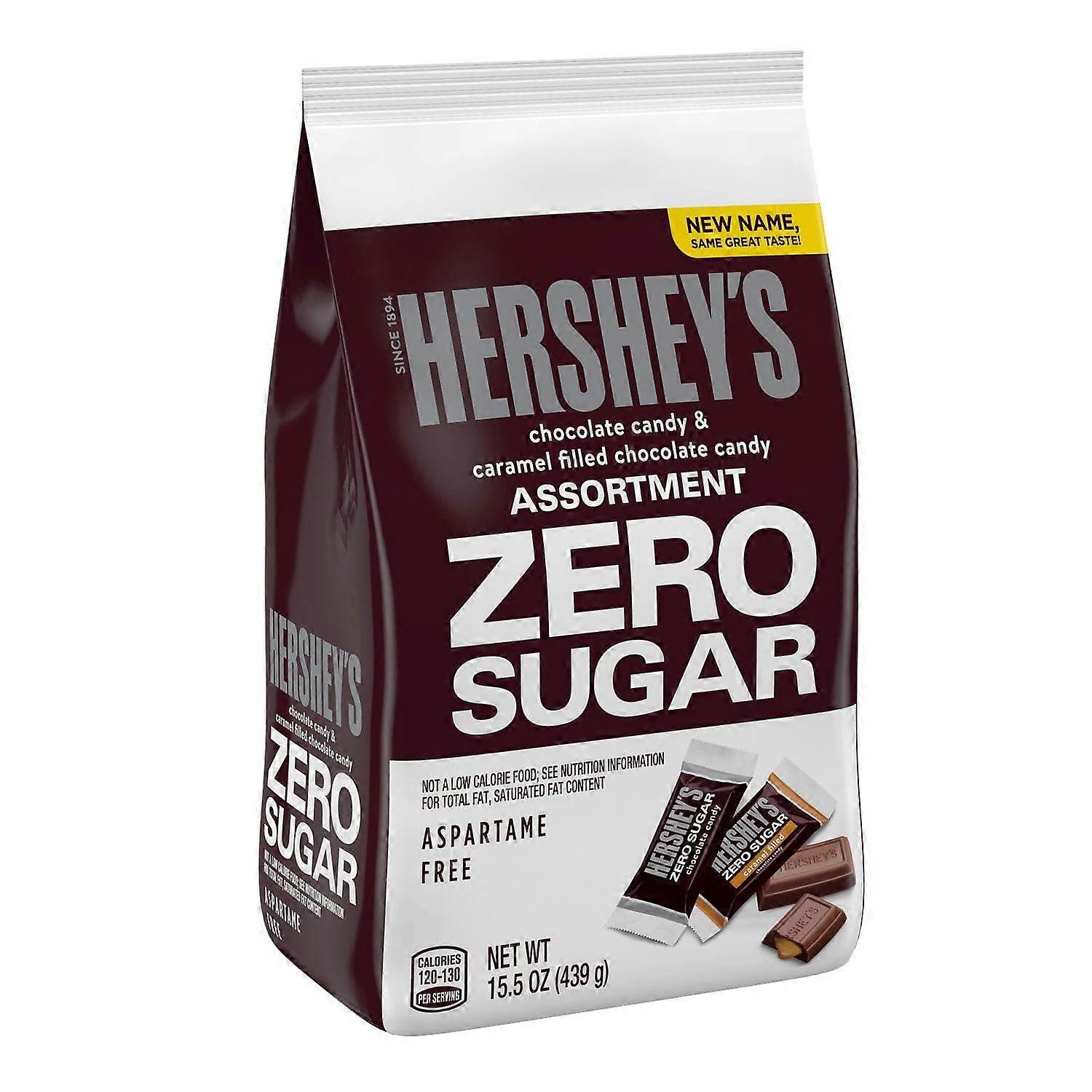 Hershey's Zero Sugar Chocolate And Caramel Pack, Individually Wrapped, 15.5 Oz
