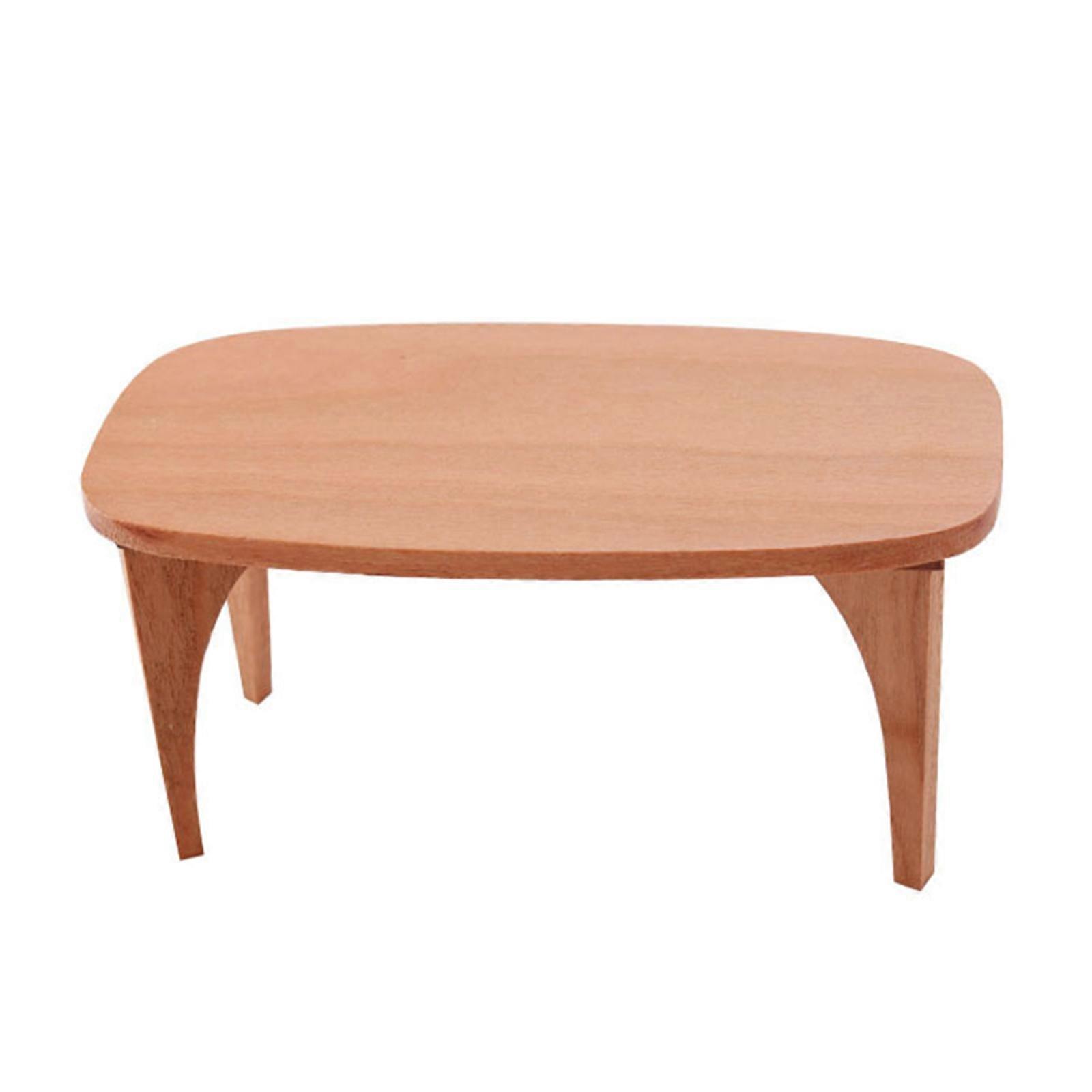 Miniature Coffee Table Model Figure 1/12 Scale Doll House Furniture For Craft Model Project Scene Setting Accessories Multicolor