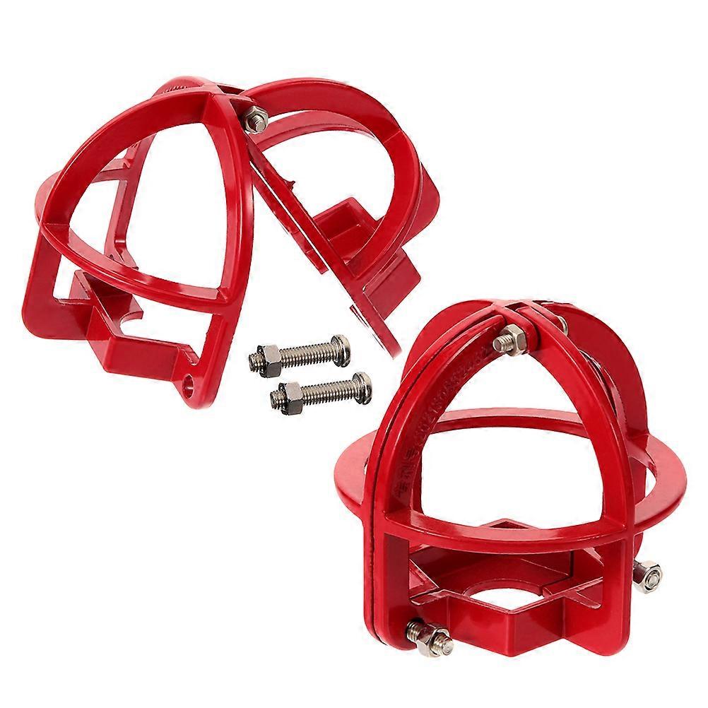 Metal Fire Sprinkler for Protecting Alarm 2Pcs Red Accessory