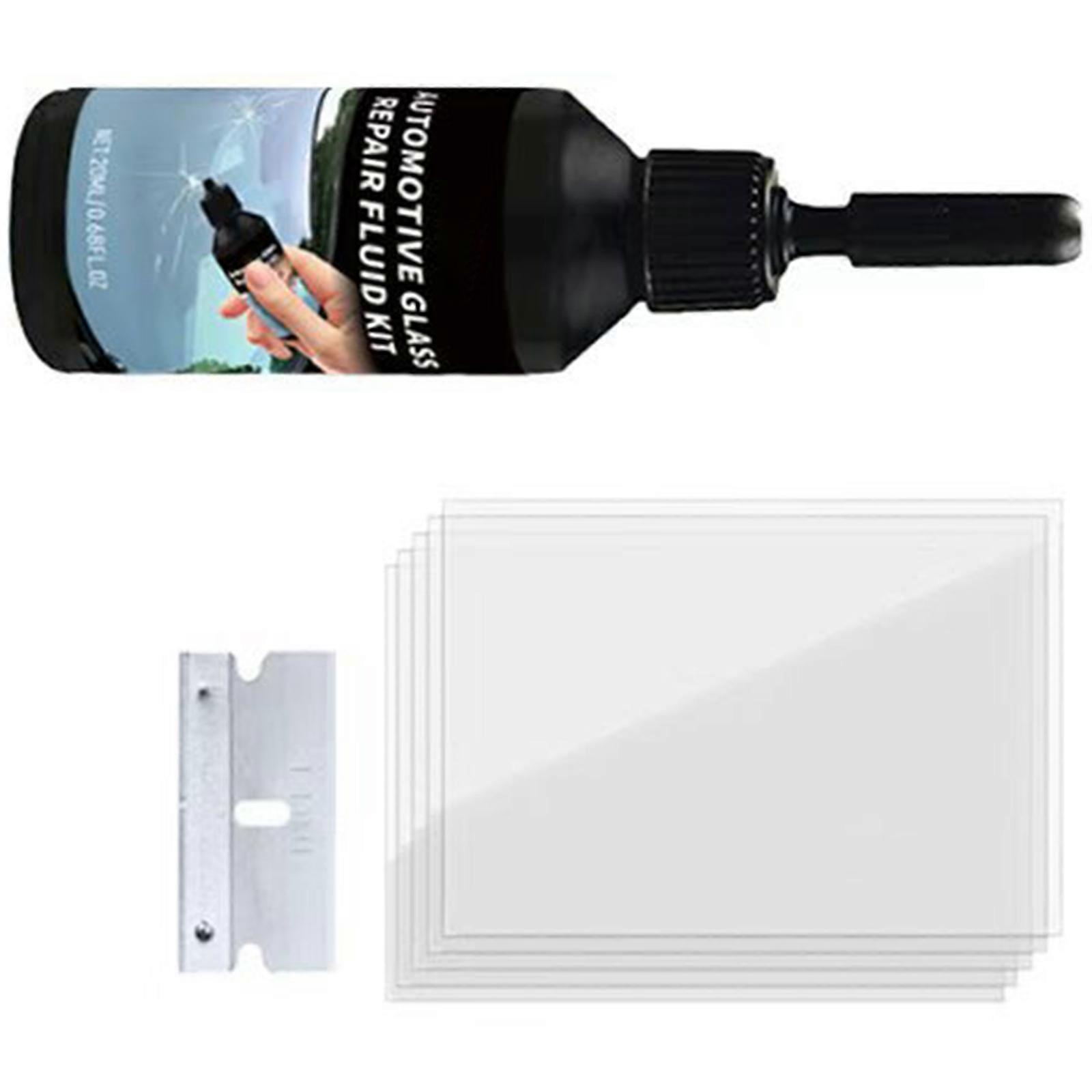 Complete Windshield Repair Set Includes Resin Solution And Curing Film For Seamless Crack Elimination Curing Film Tools Multicolor