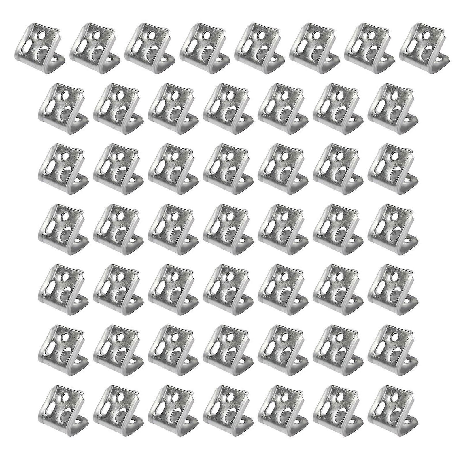 50Pcs Serpentine Spring Fasteners Quick Install 5 Holes Sofa Spring Clip Furniture Sofa Spring Hook Hanger Fixed Clamps Multicolor