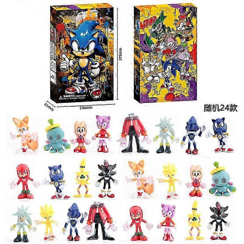 24pcs blind box Christmas advent calendar gift box Minecraft building block toys countdown small ornaments