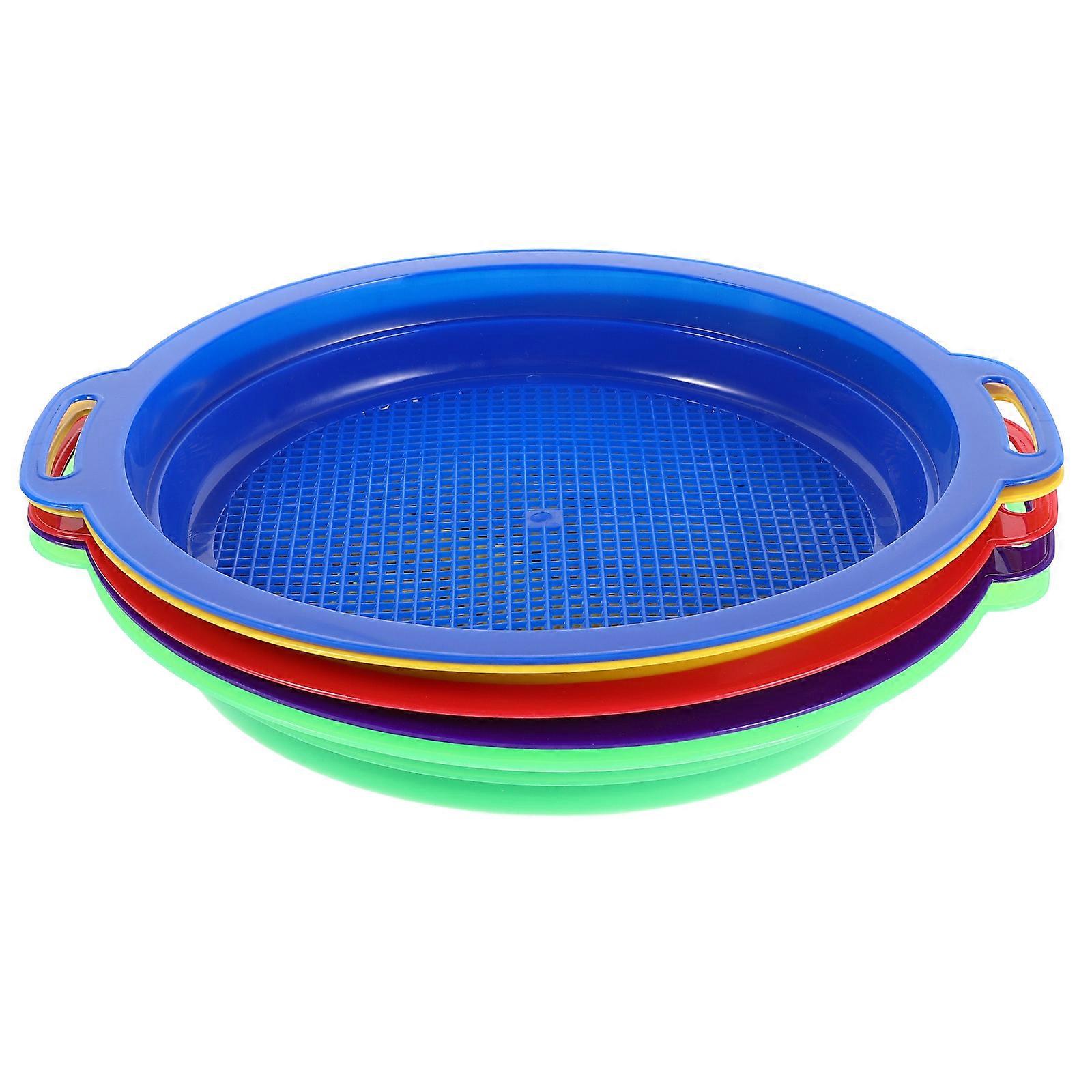 Beach Sifter Toy Sand Sifter for Gardening 5Pcs Assorted
