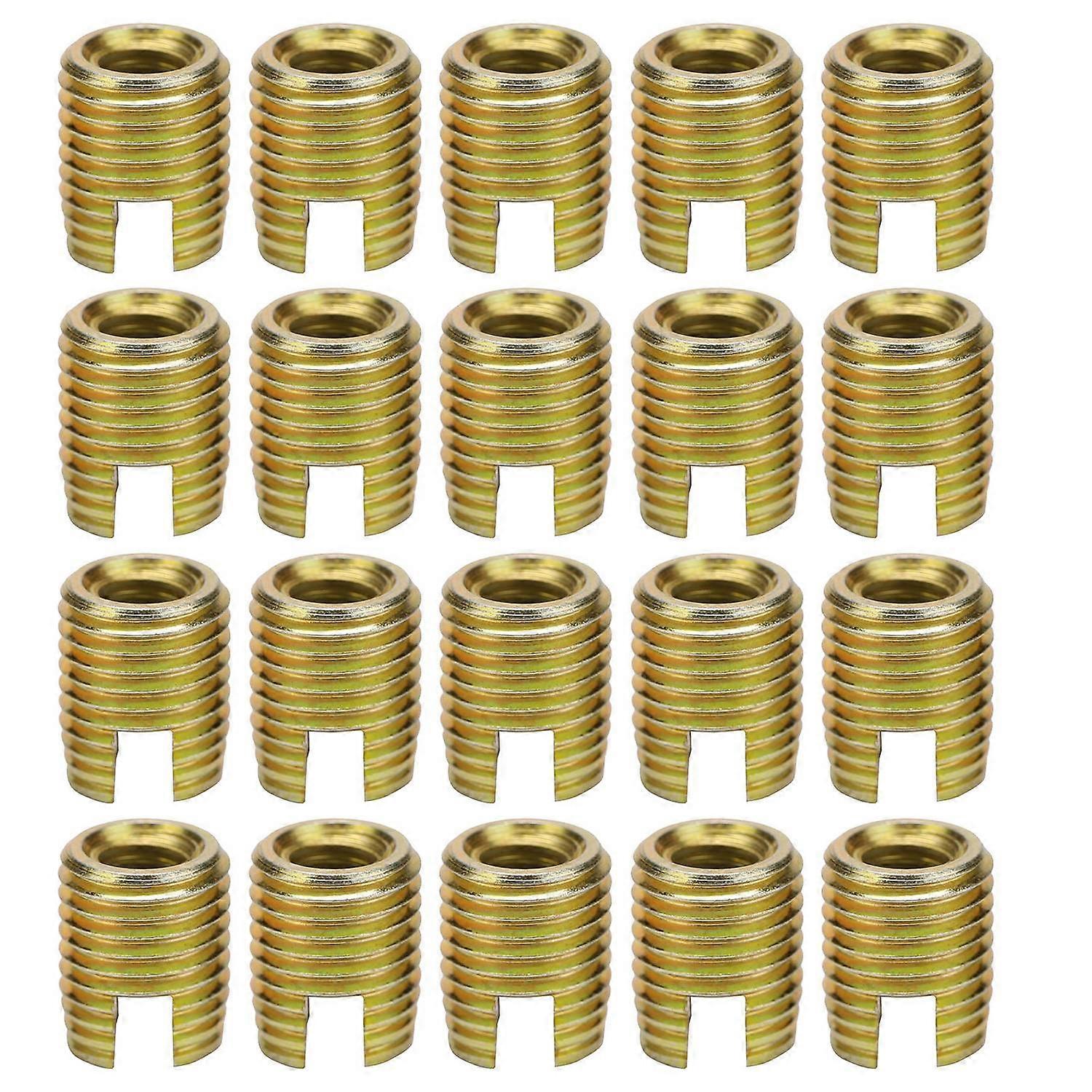 20Pcs 302 Carbon Steel Self tapping Thread Insert Accessories(Inner M8*1.25 Outer M12*1.5)